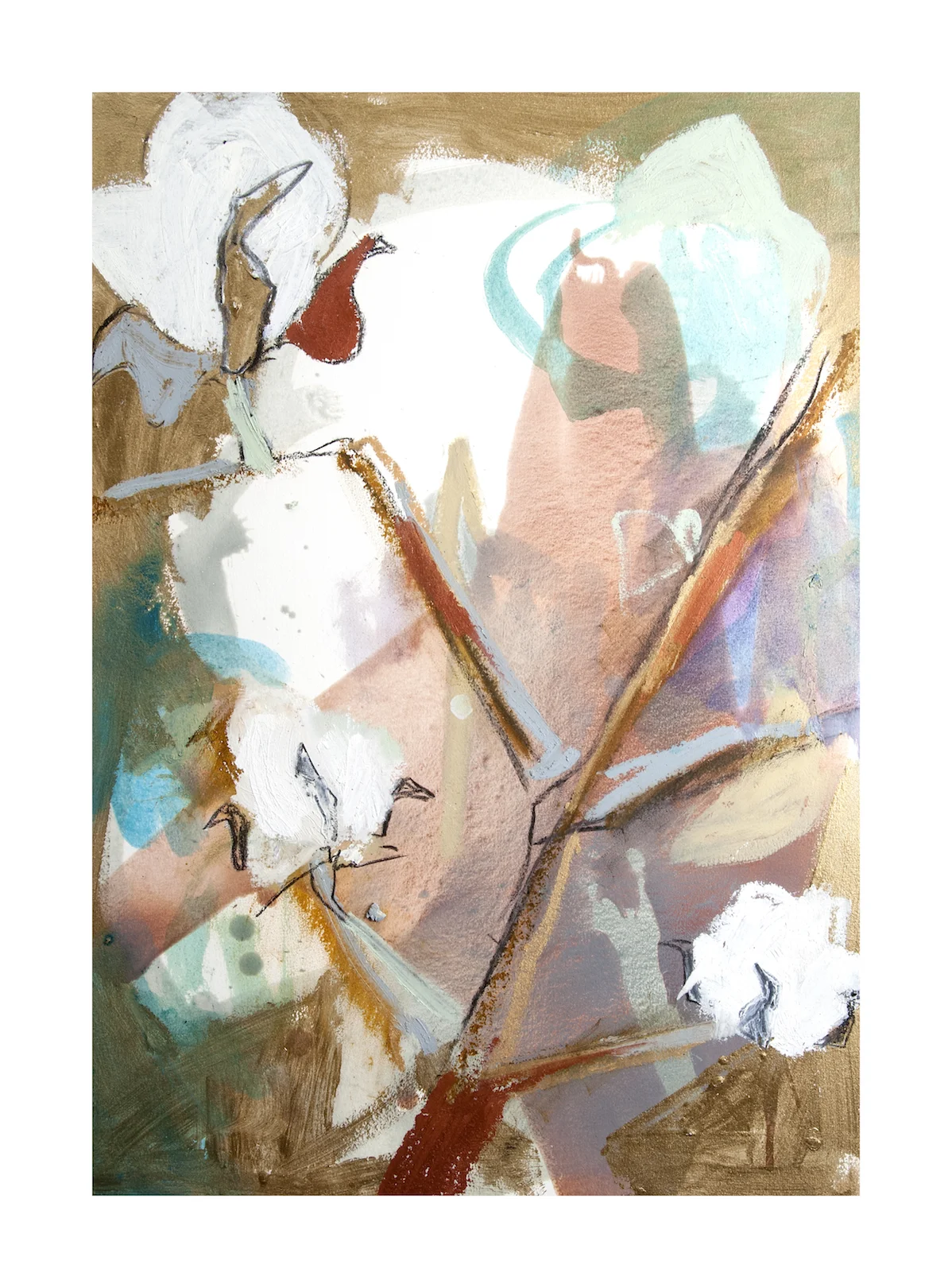 "Louisiana Cotton on Oil Paper III- February 2017"