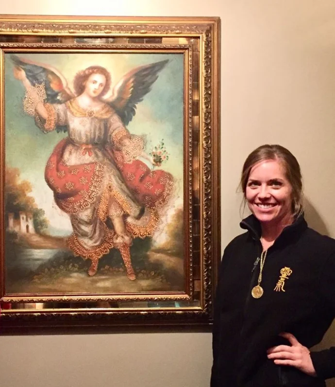 That’s me with Archangel Gabriel at The International Center for Reiki Training