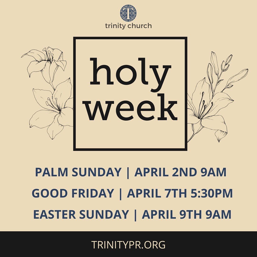 #holyweek #trinitypr