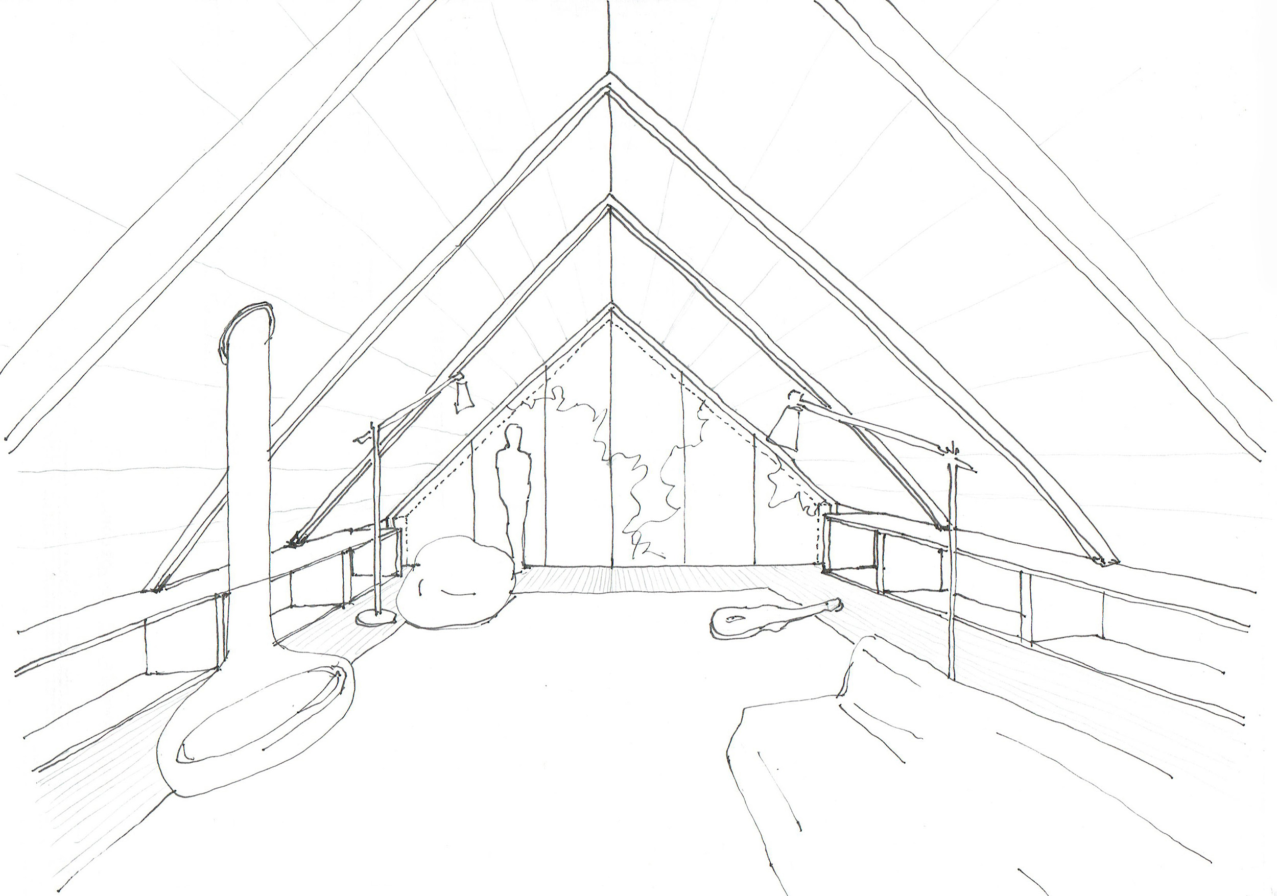 Carriage House Loft - Initial Sketch