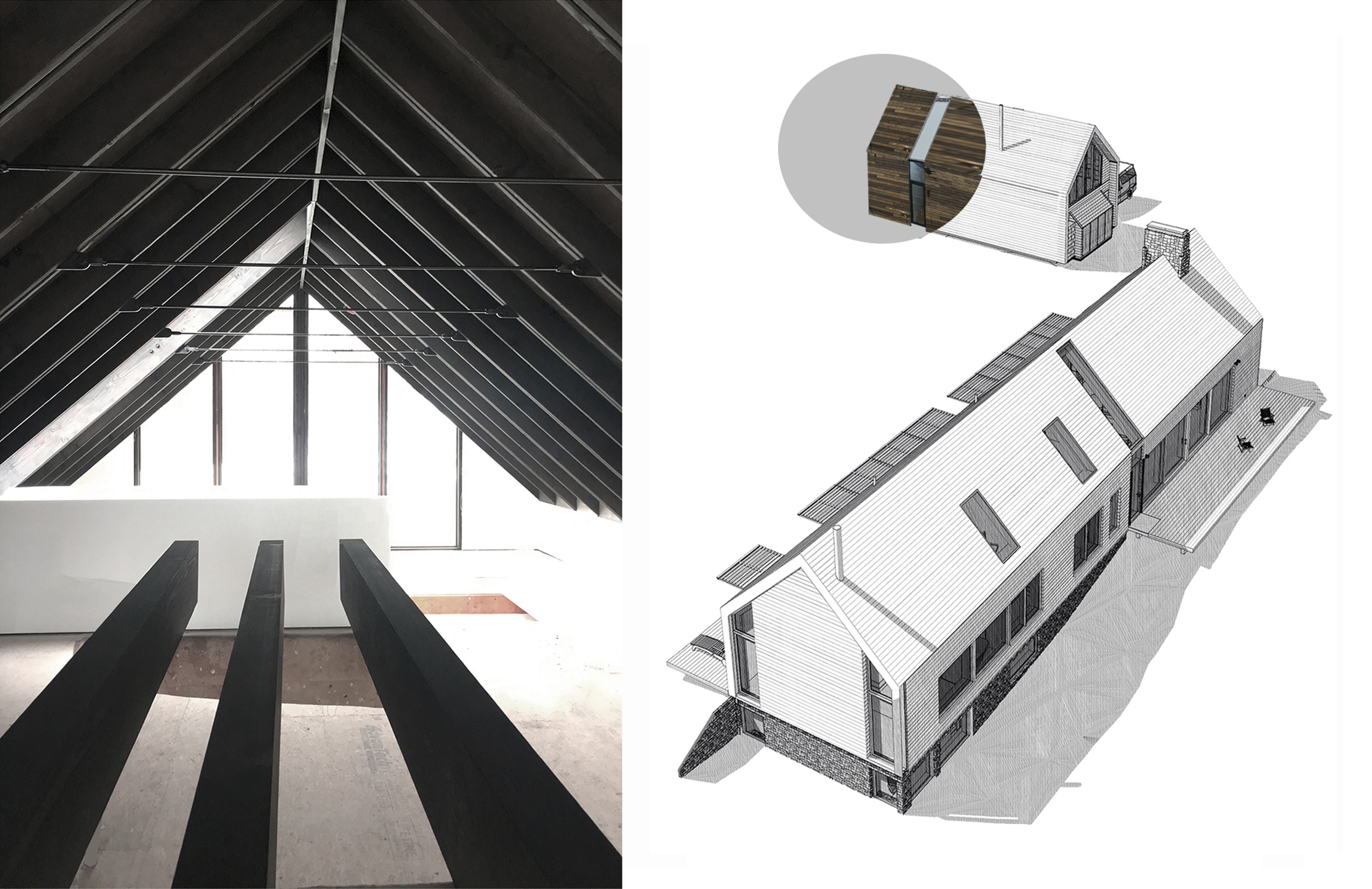 Carriage House Loft - Interior & Material Diagram