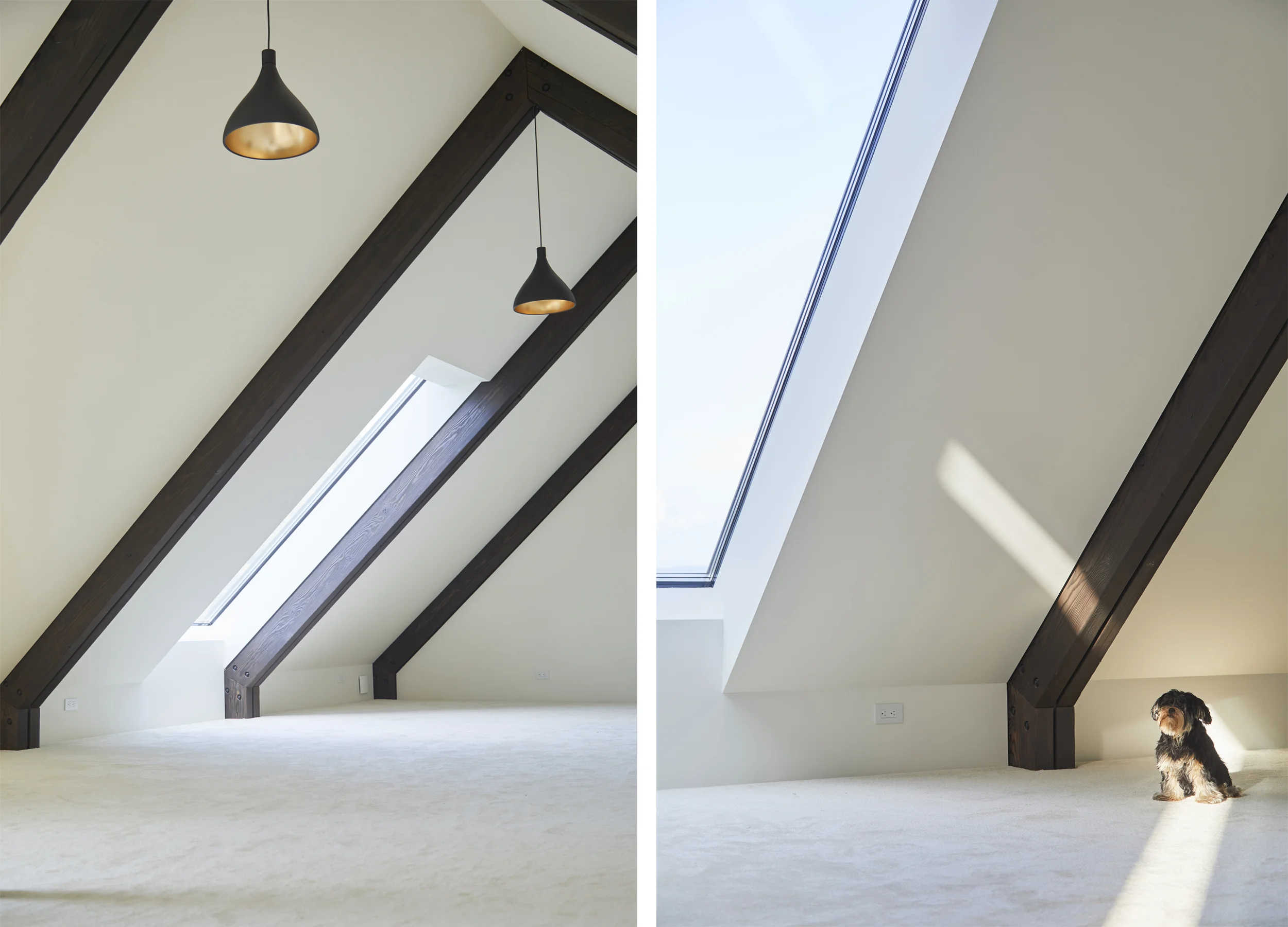 the simple, bright upstairs loft was deliberately left empty for future use as play-space, office, studio or kids hangout