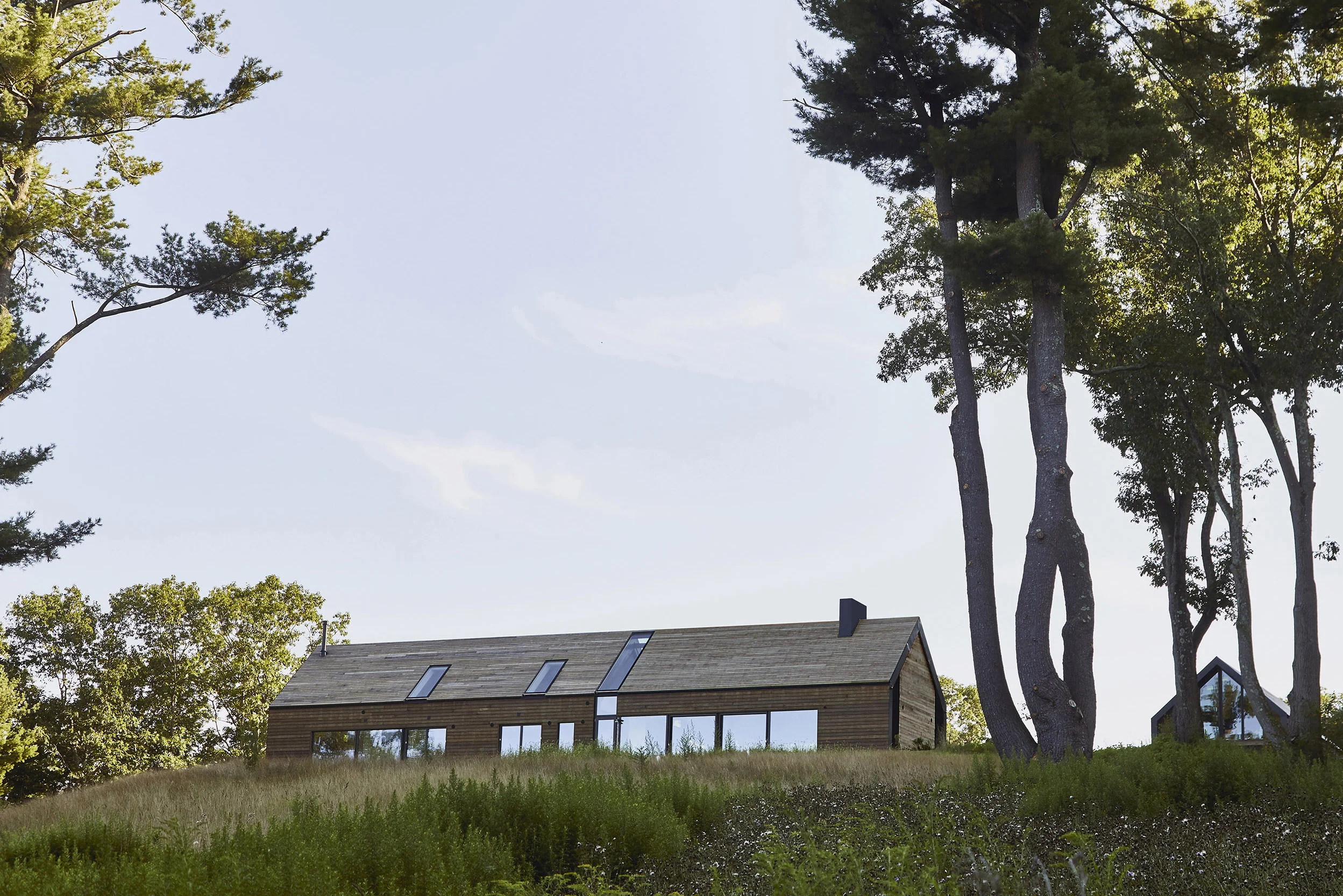 This modern homestead estate is perched on a mountainside overlooking the Roeliff Jansen River