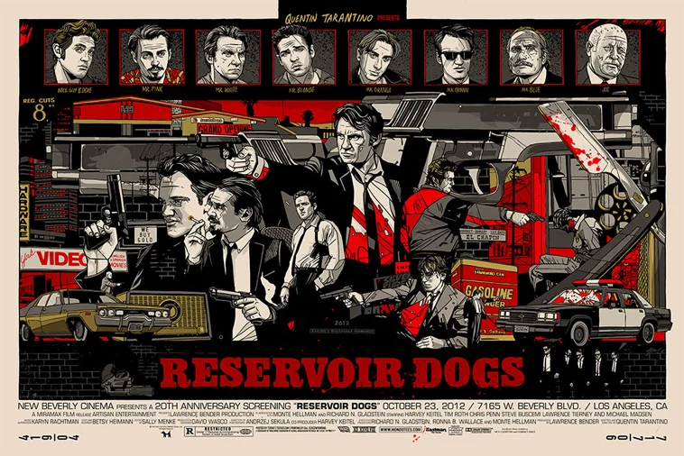 映画ポスター】レザボア・ドッグス RESERVOIR DOGS ＊B2サイズ