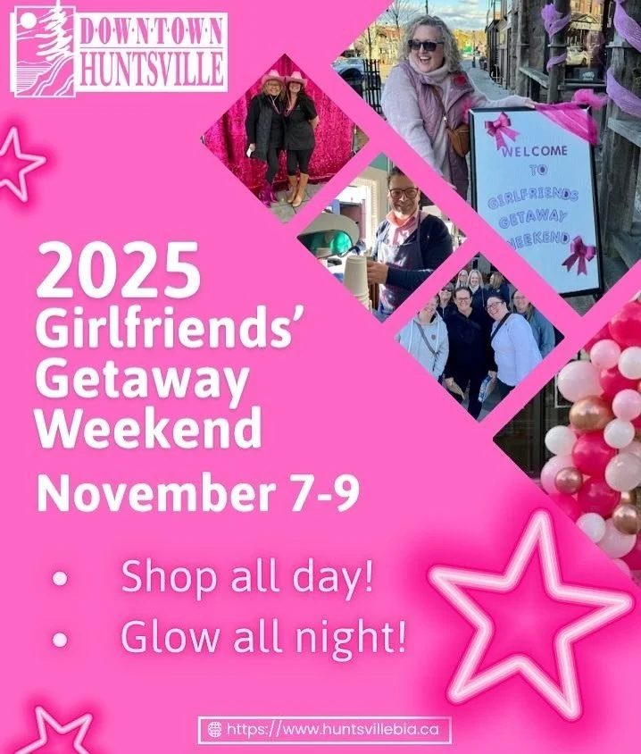 🎉 Girlfriends&rsquo; Getaway Weekend | November 7&ndash;9 🎉

Grab your besties and get ready for the ultimate girls&rsquo; weekend in Downtown Huntsville!

🛍️ Shop &lsquo;til you drop all day Friday, Saturday &amp; Sunday with your squad! The shop