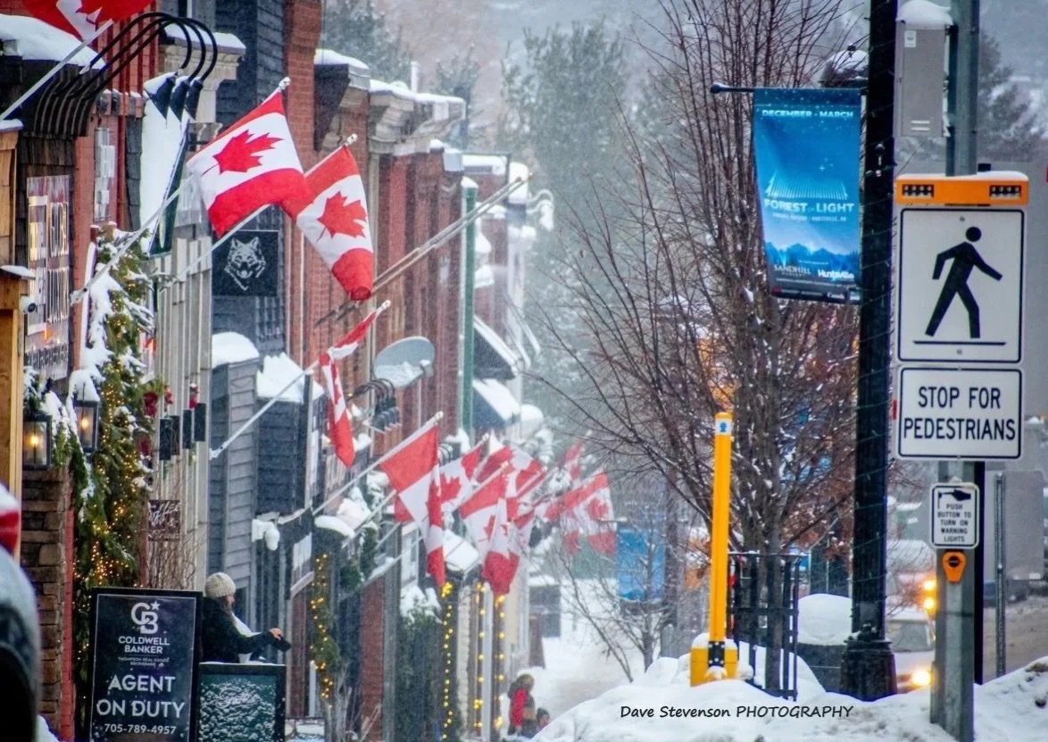Happy National Flag of Canada Day! Downtown Huntsville is proud to have our flags up all year round. Take a stroll downtown, shop local, and soak in the red and white ❤️🤍

#nationalflagofcanadaday #downtownhuntsville #shoplocalcanada