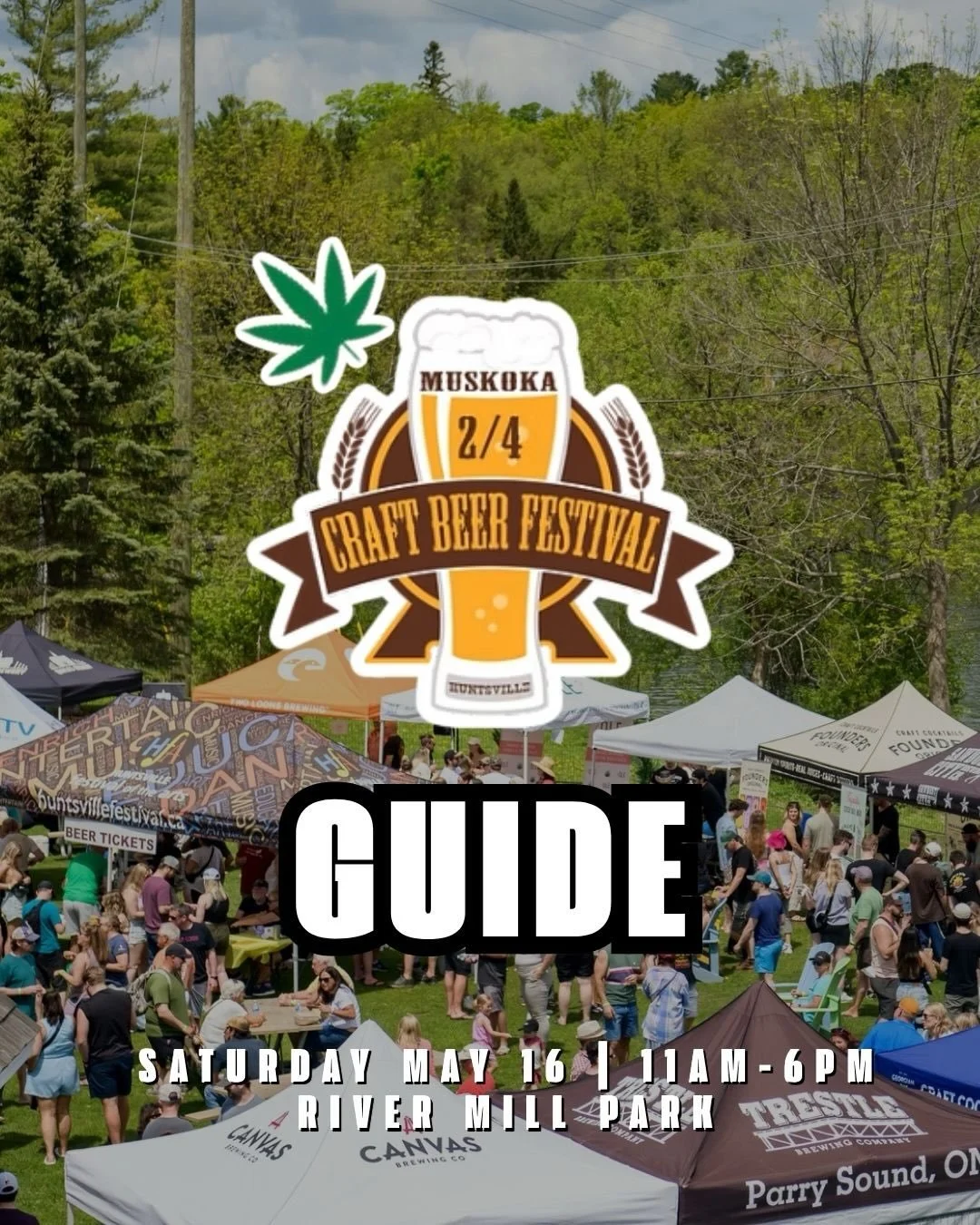 🍻 Your Ultimate Guide to the Muskoka 2/4 Craft Beer Festival is Here! 🍻

Everything you need for the perfect long weekend kickoff:

✨ Craft beer, cider &amp; beverage vendors 🍔 Delicious food trucks &amp; vendors 🎶 Live music all day 🎟️ Ticket i