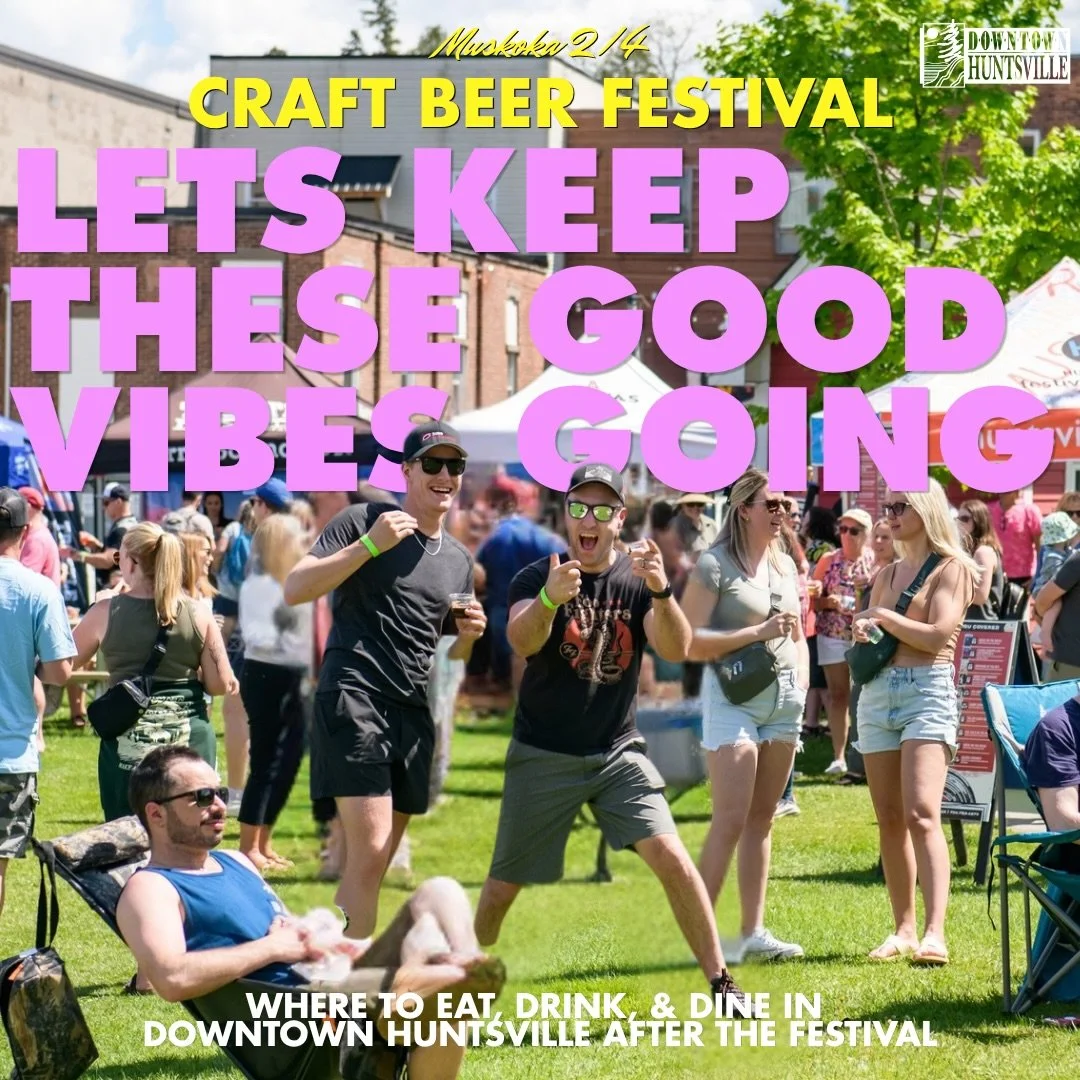 🍻 Let&rsquo;s keep these good vibes going 🍻

The beer may stop pouring at the festival gates&hellip; but the night doesn&rsquo;t have to end there 👀

After the festival, explore downtown Huntsville&rsquo;s amazing restaurants, patios, bars &amp; l