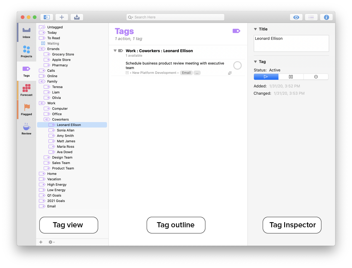 omnifocus contexts