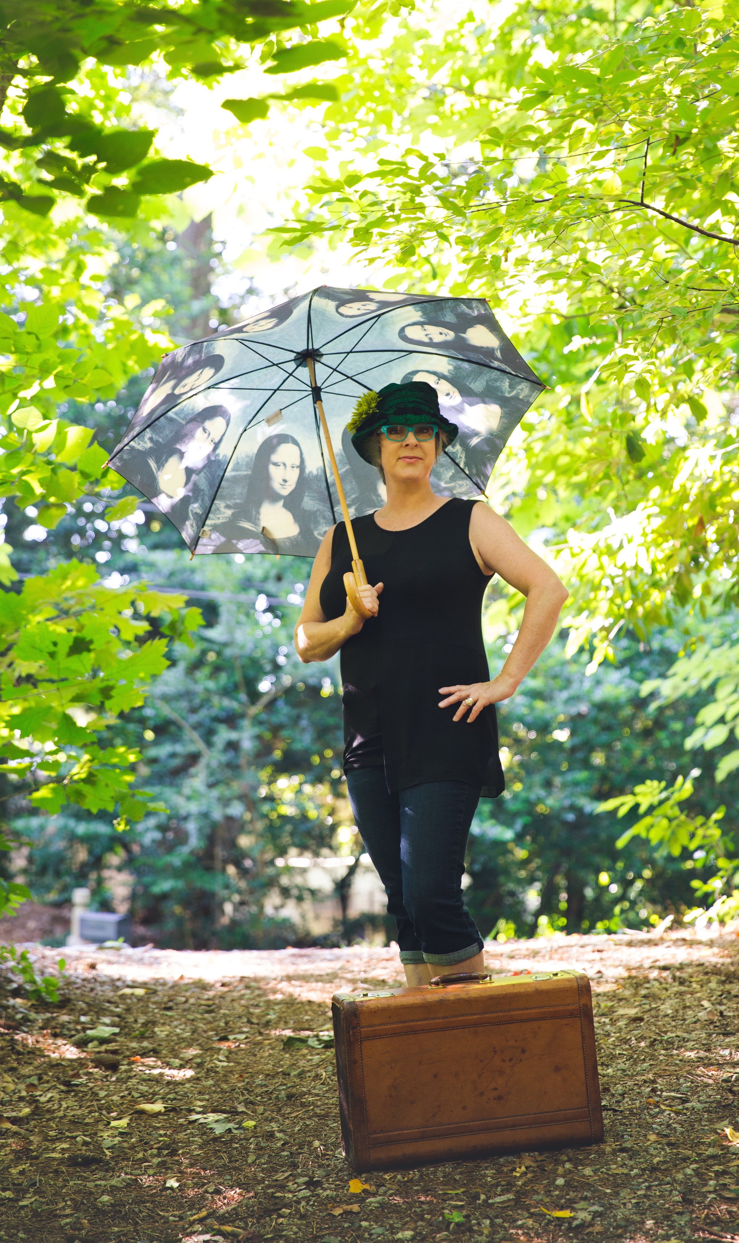 My version of Mary Poppins...What delightful things are in that suitcase?! Photo by Polly Nance ©2015