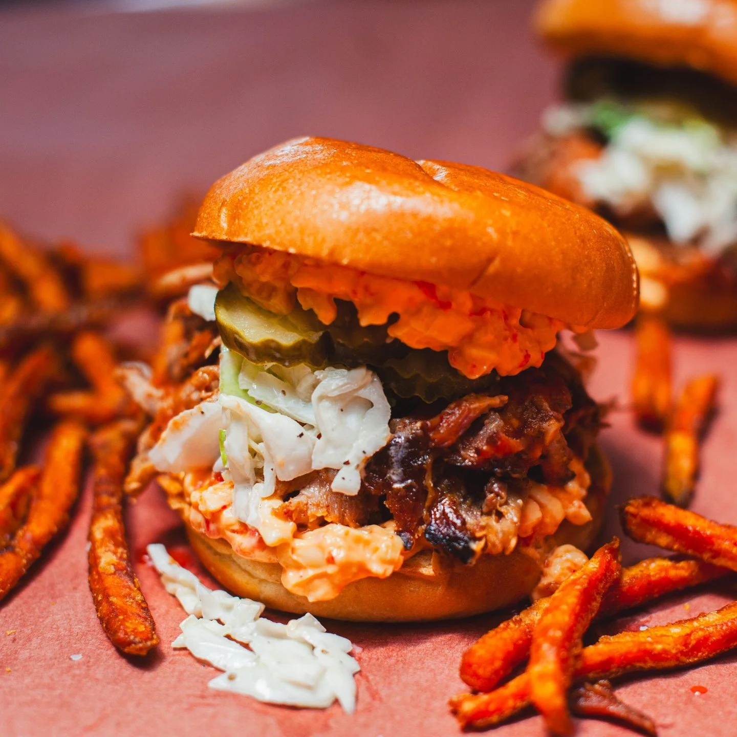 When they say &quot;listen to your body&quot; and all your body wants is a Pimento Pork Stacker. 🧀 🤤 

#bbw #pulledpork #feastbbq #Louisville #LouisvilleFood #LouisvilleBBQ #pimentocheese #LouisvilleEats