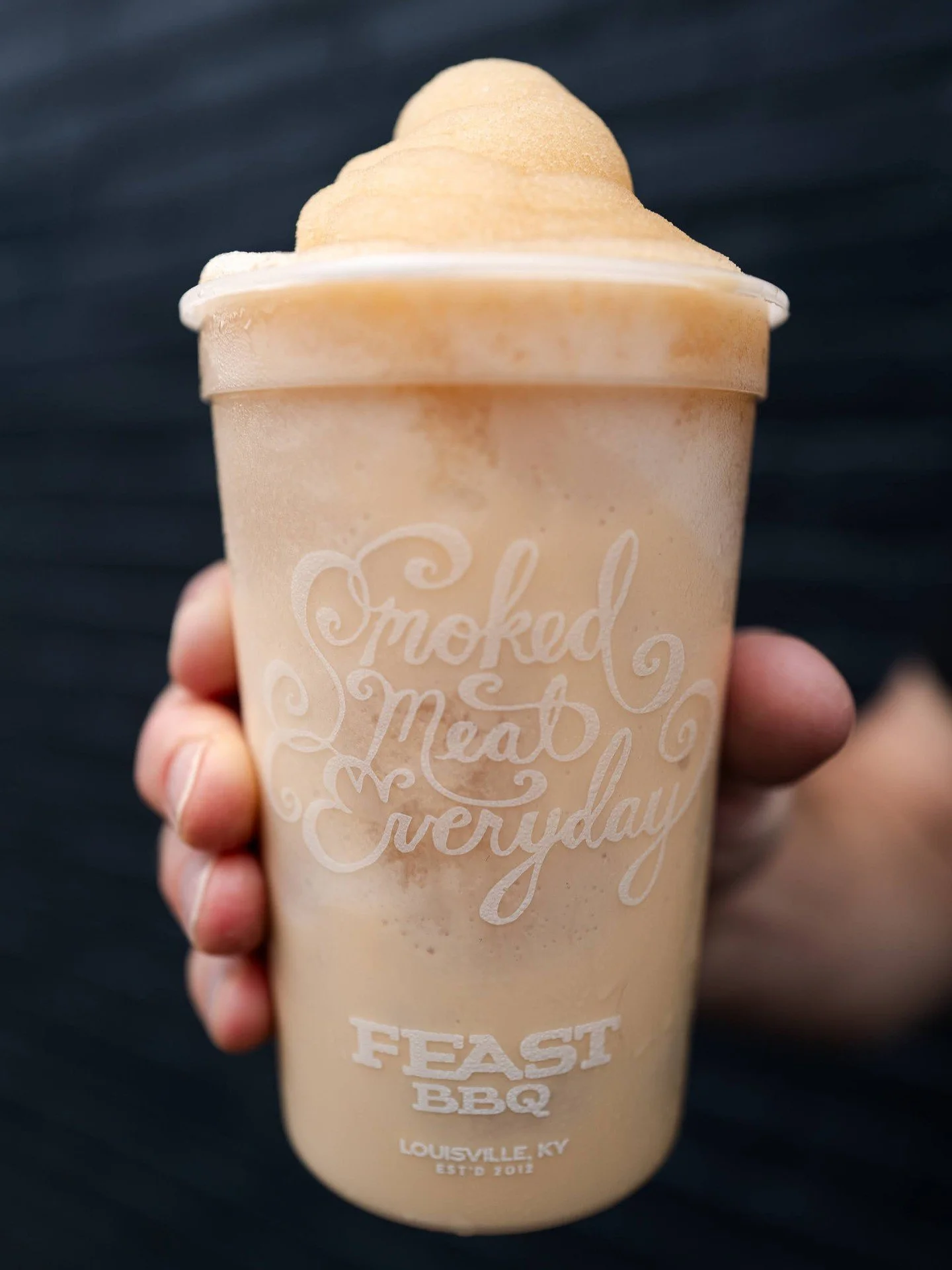 A frosty slushy and some BBQ at Feast fixes just about anything. Try our new Bourbon Cream Soda during the month of January only! Goes great with something slow-smoked and covered in BBQ sauce. 😉 🤤 

#slushy #feastbbq #louisvillebbq #louisvilleeats