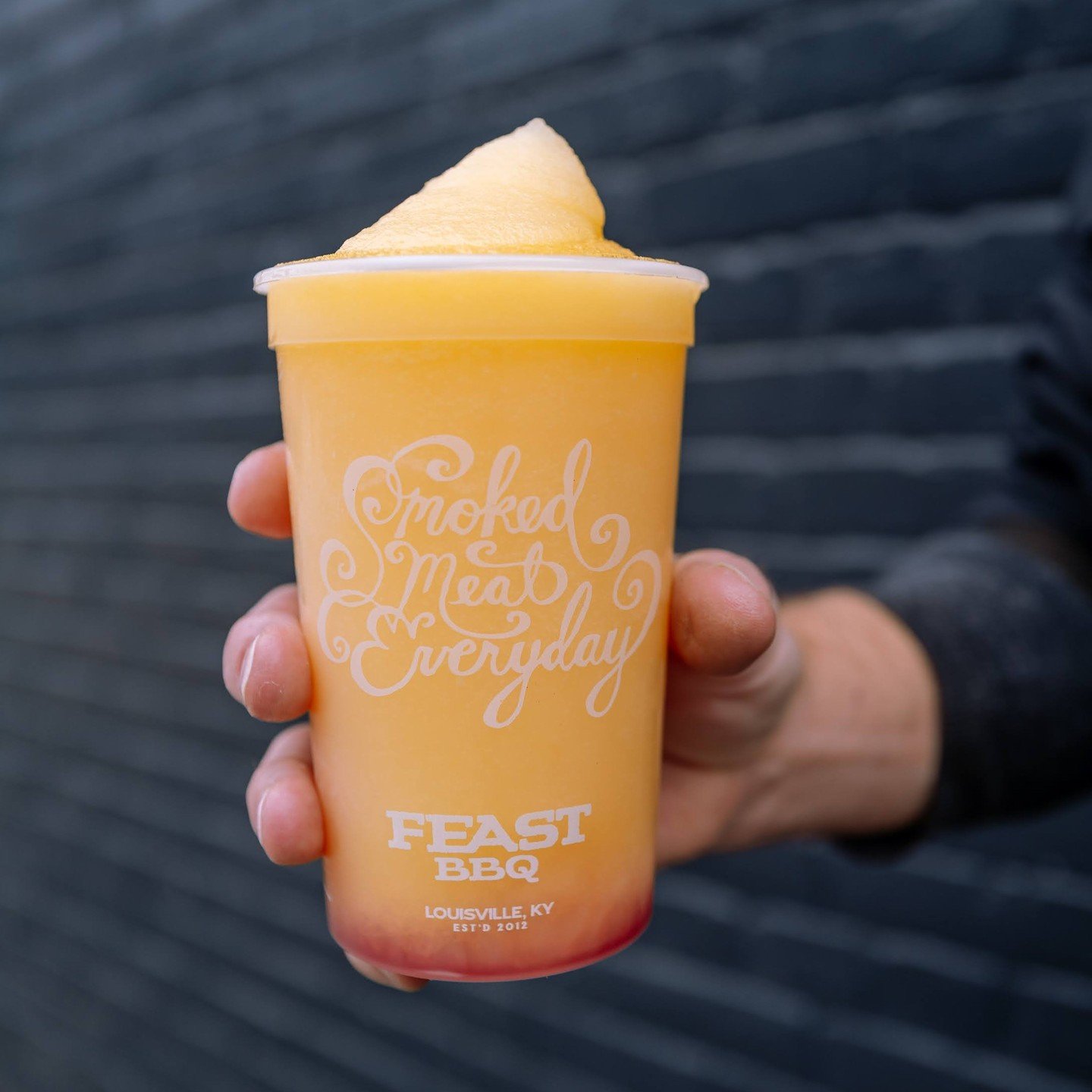 Sweet and ready to party. 💃 🕺 Our Bourbon Street Hurricane Slushy brings all the French Quarter vibes. This tropical slushy is finished with a splash of grenadine and goes great with a shot of bourbon or rum. #FebruarySlushyOfTheMonth