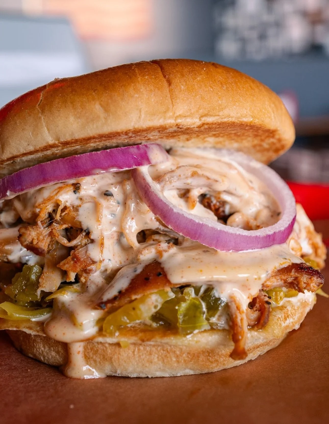 We&rsquo;ve just added a new fixture to the sandwich lineup: The Back Yardbird. We&rsquo;ve stacked our chopped chicken on top of tangy chow chow and pickles. 

It&rsquo;s topped with our white BBQ sauce and crisp red onions on a toasted potato bun t
