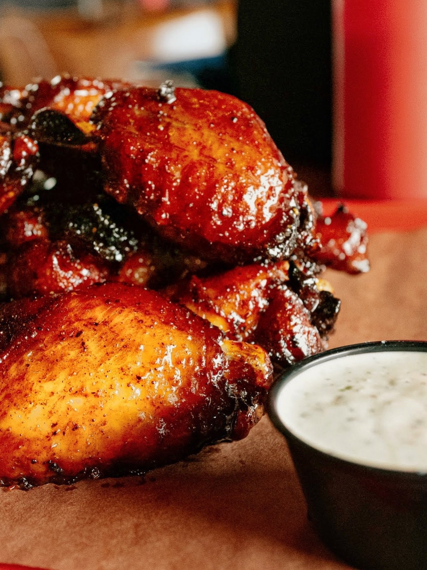 Last day to enjoy Wing Wednesday this month! 

Stop in today and choose between a half-dozen or a dozen smoked wings for $1.50 per wing. These are best enjoyed fresh at our communal tables alongside a beer from the bar. Today only. Dine in only.