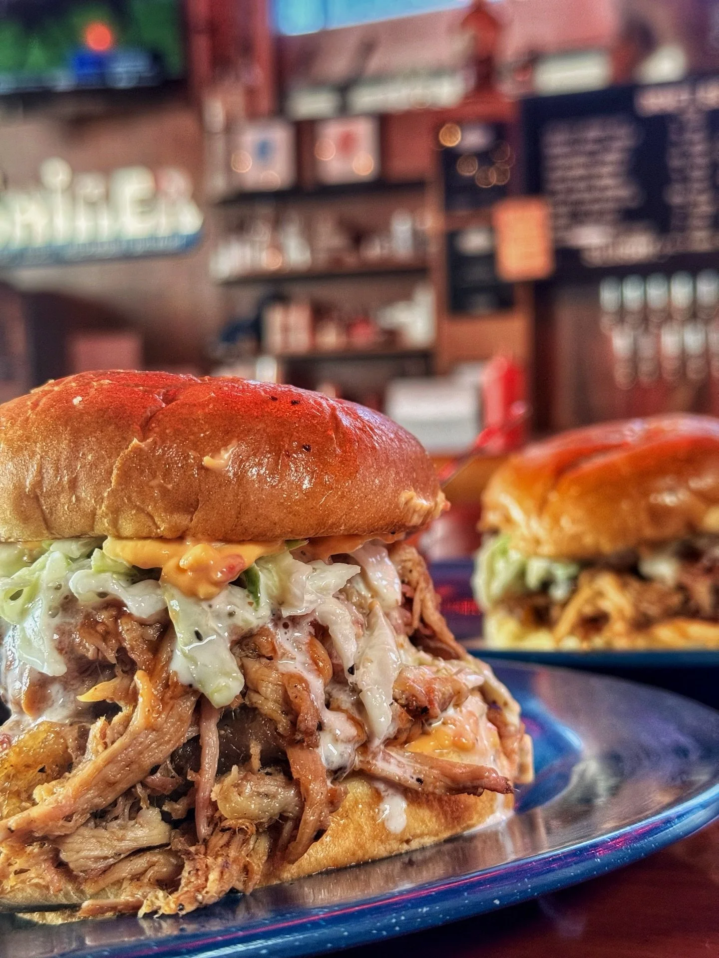 MAKE IT FEAST SIZE! Feeling extra hungry? We&rsquo;re now making it possible for you to Feast Size your next sandwich by doubling the meat. Try it this weekend with The Pimento Pork Stacker.

Pulled pork, creamy coleslaw, dill pickles, pimento cheese