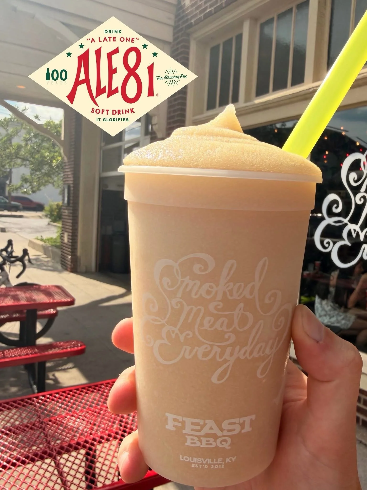 Today, 8/1, a Kentucky legend is celebrating its 100th anniversary: @ale8one! 

We proudly use this iconic Kentucky soda in our Ale-8 Bourbon Slushy 365 days a year.

Happy birthday, Ale-8!