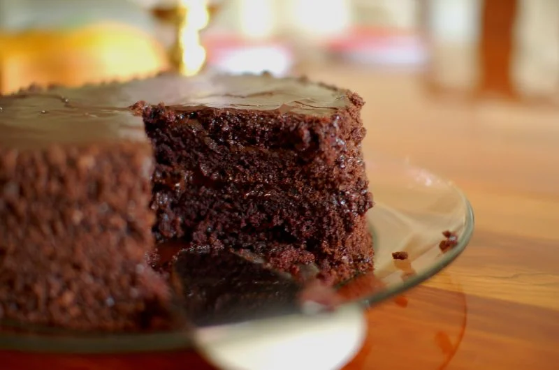 Chocolate Buttermilk Fudge Cake