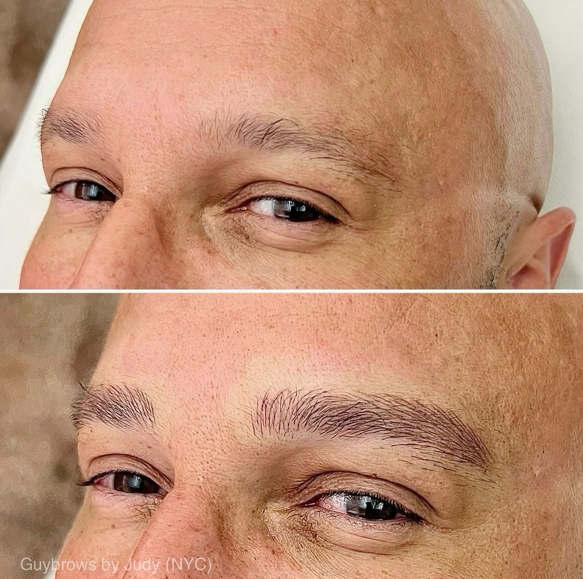 Loving this gentleman&rsquo;s full, strong and very natural Microblading. The brows help add youthful definition to the face. 
.
Guybrows by Judy (NYC)
.
#microblading #microbladingformen #guybrows #mensbrows #mensgrooming #mensbrows