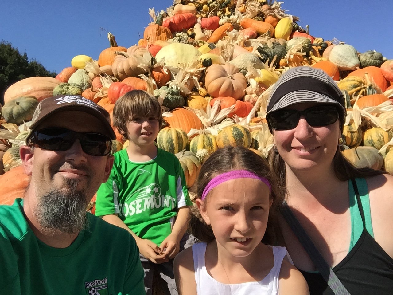   2014 – The traditional pumpkin pyramid at Davis Ranch  