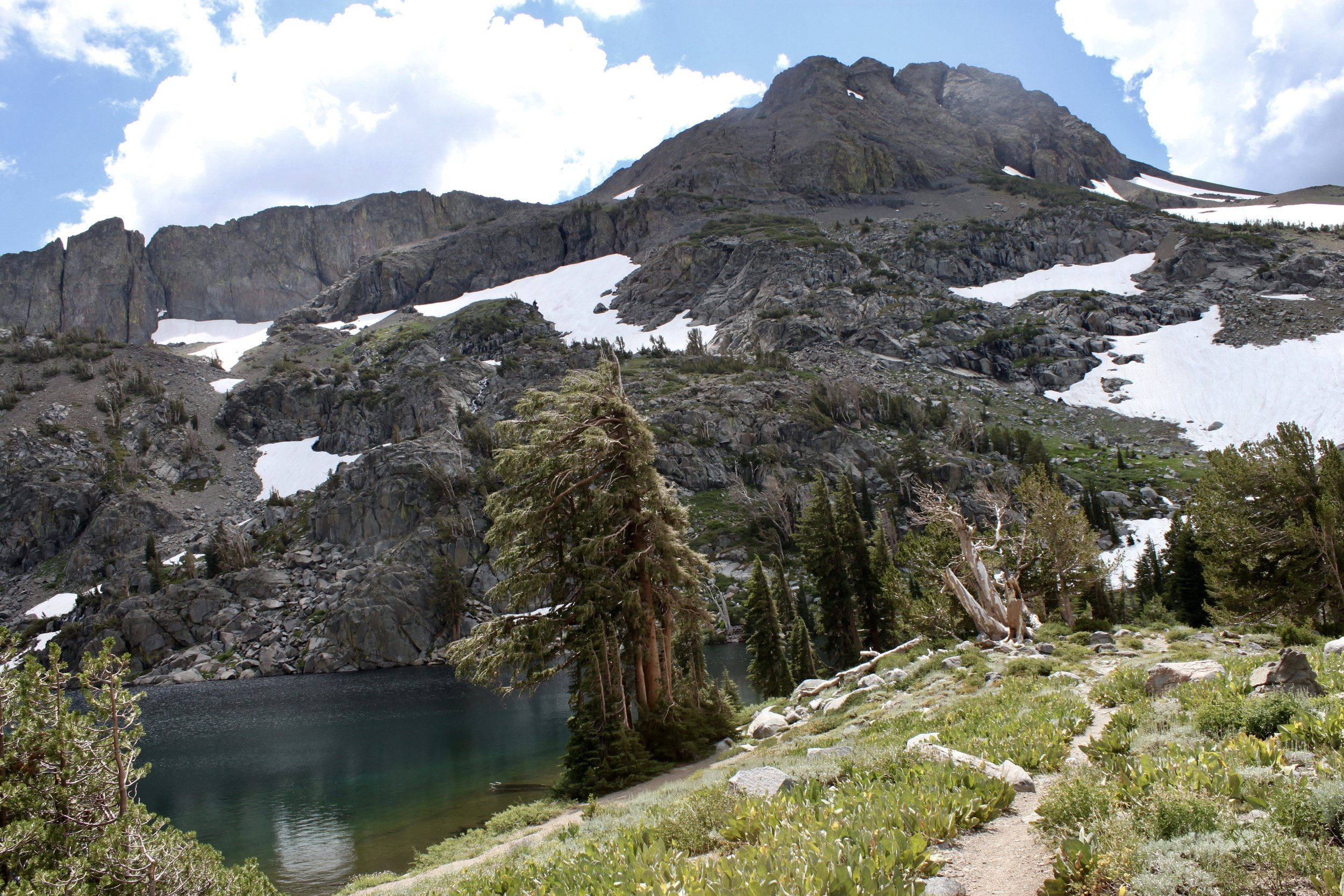   Lake Winnemucca was the second of three alpine lakes along the trail.  