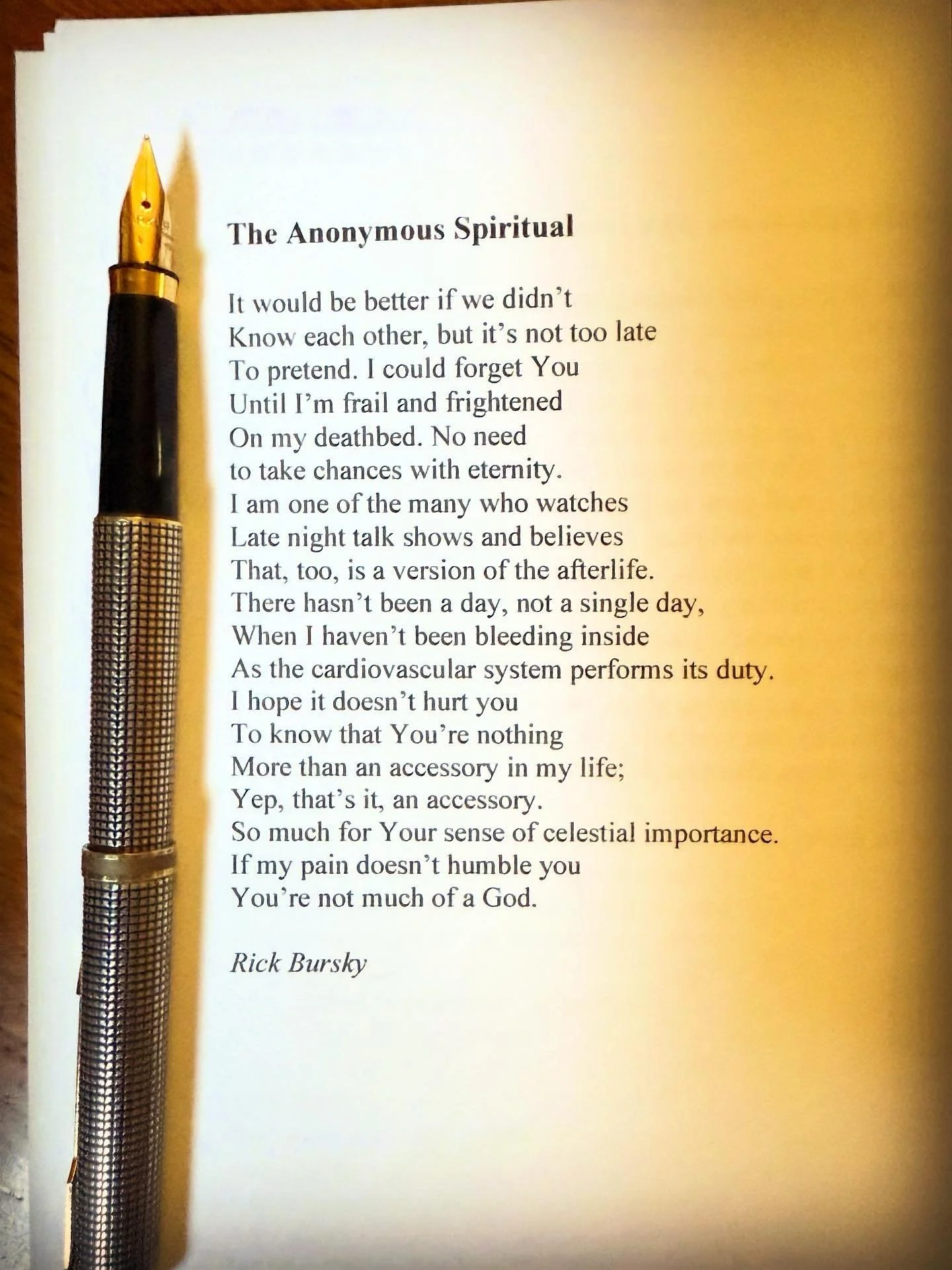 Two of my poems are in the new issue of the Chiron Review, issue #138, fall 2025. They are from my unpublished manuscript, Spirituals. 

#thewritinglife #poetry #poemoftheday #fountainpen #cigaraficionado #poetryislove #boaeditions  #lovetoread #mode