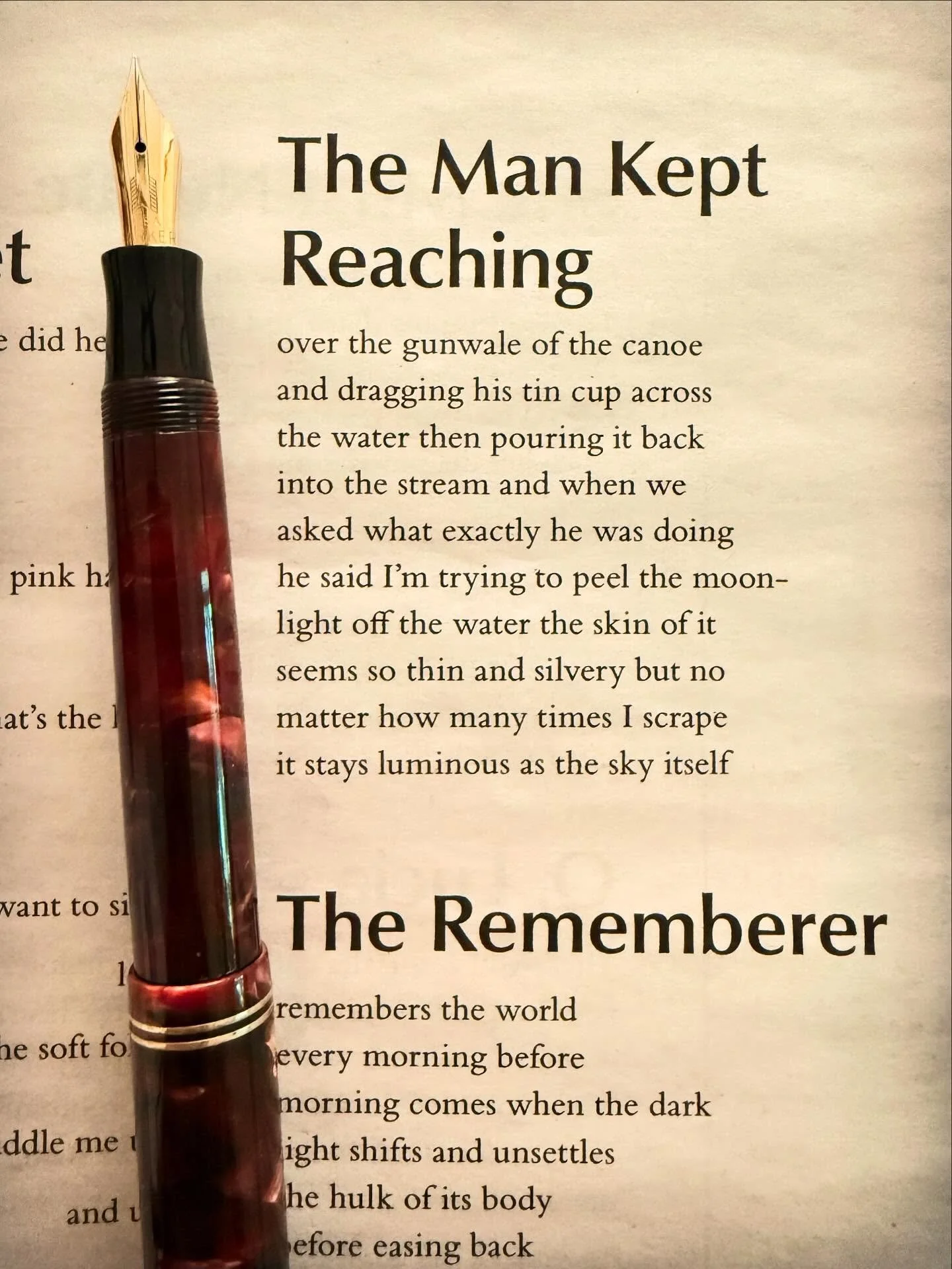 Michael Bazzett is a great poet. This is one of his poems in the recent issue of the American Poetry Review.

#thewritinglife #poetry #poemoftheday #fountainpen #cigaraficionado  #lovetoread #modernpoetry #longlivepoetry #instapoetry #instapoet  #poe