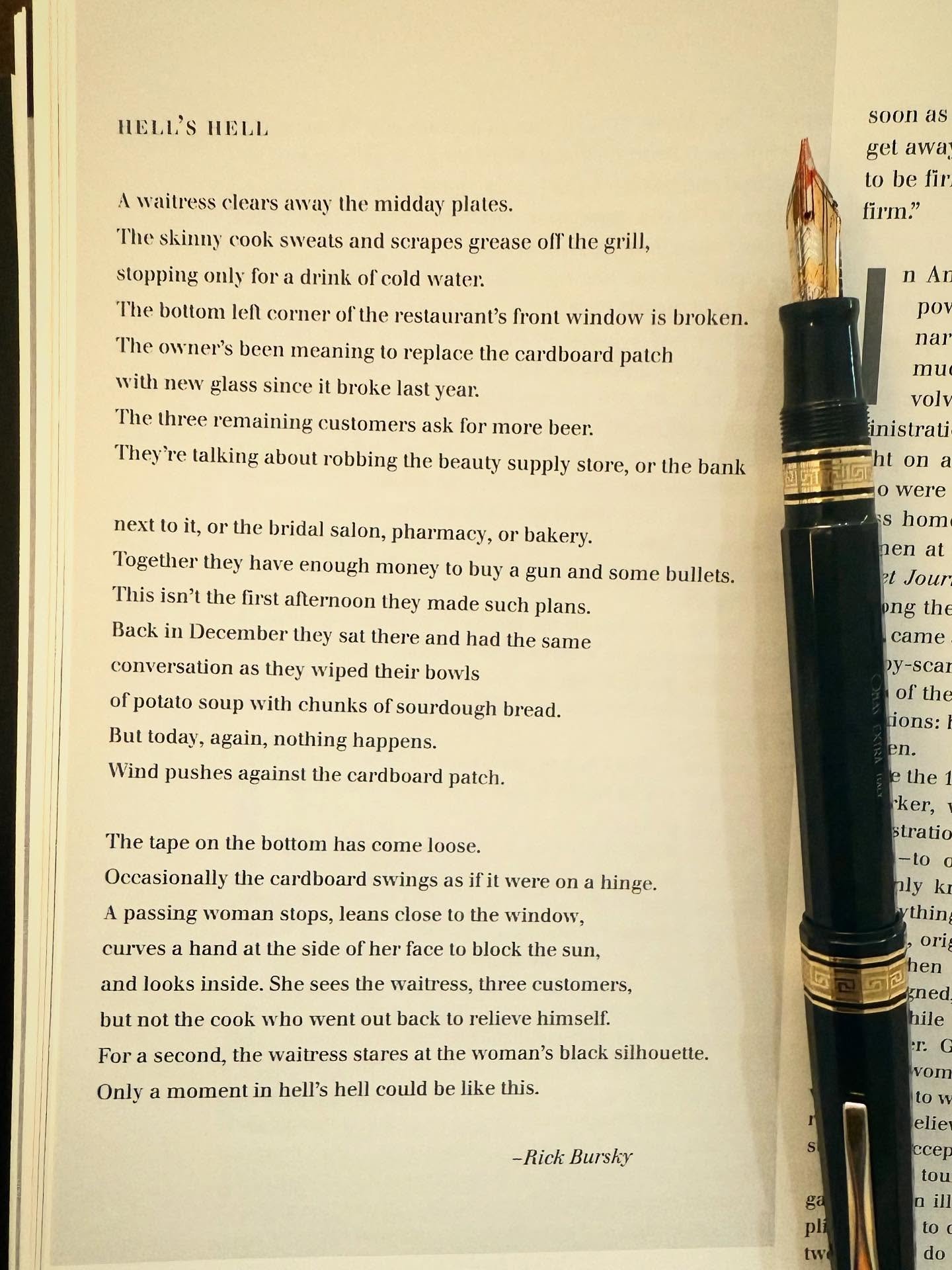 Doubletake was a photography magazine that was published back in the 1990s. They also published poems. They published this poem of mine in 1996.  They even paid me $200 for it, and that was back in the 90s. Wow, decades ago. I&rsquo;ve been writing p