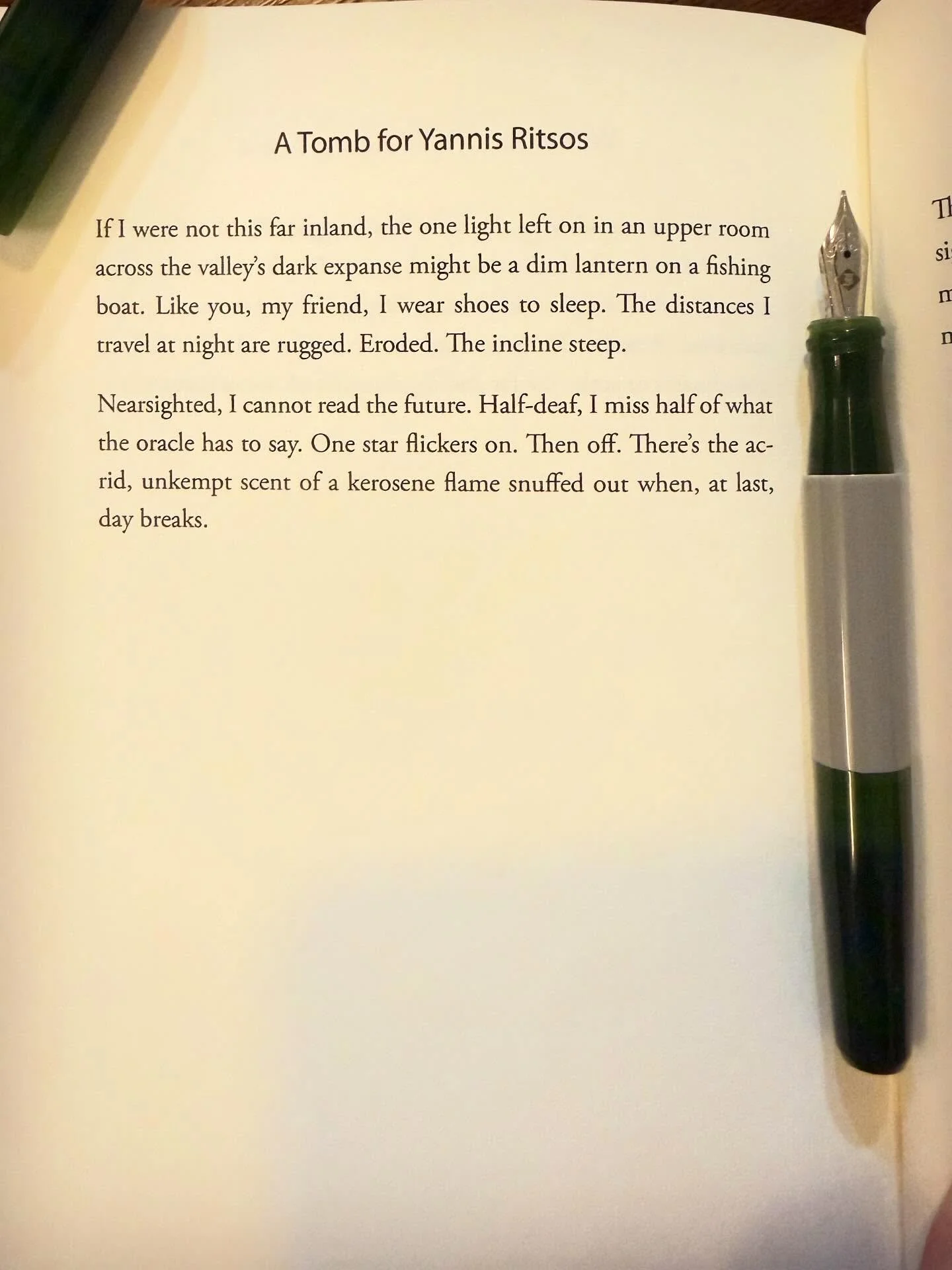 This poem is by Eric Pankey from his new book, Lunar Calender, new and collected prose poems. Really great stuff. And unlike many &ldquo;new &amp; selected,&rdquo; this book has a good amount of new poems.

#thewritinglife #poetry #poemoftheday #foun