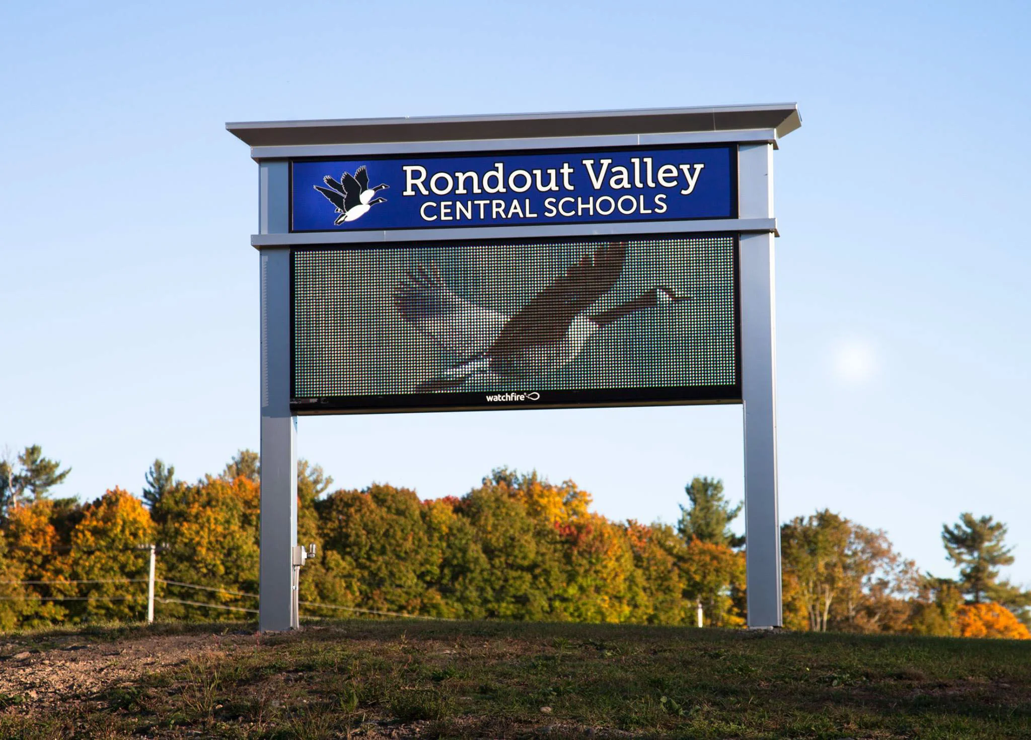 New signage instalation with refreshed logo