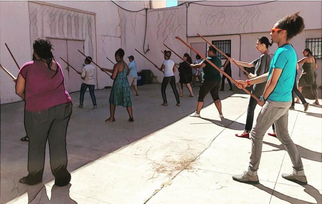 Learning the art of aikido with Generative Somatics and #blacklivesmatter organizers. 