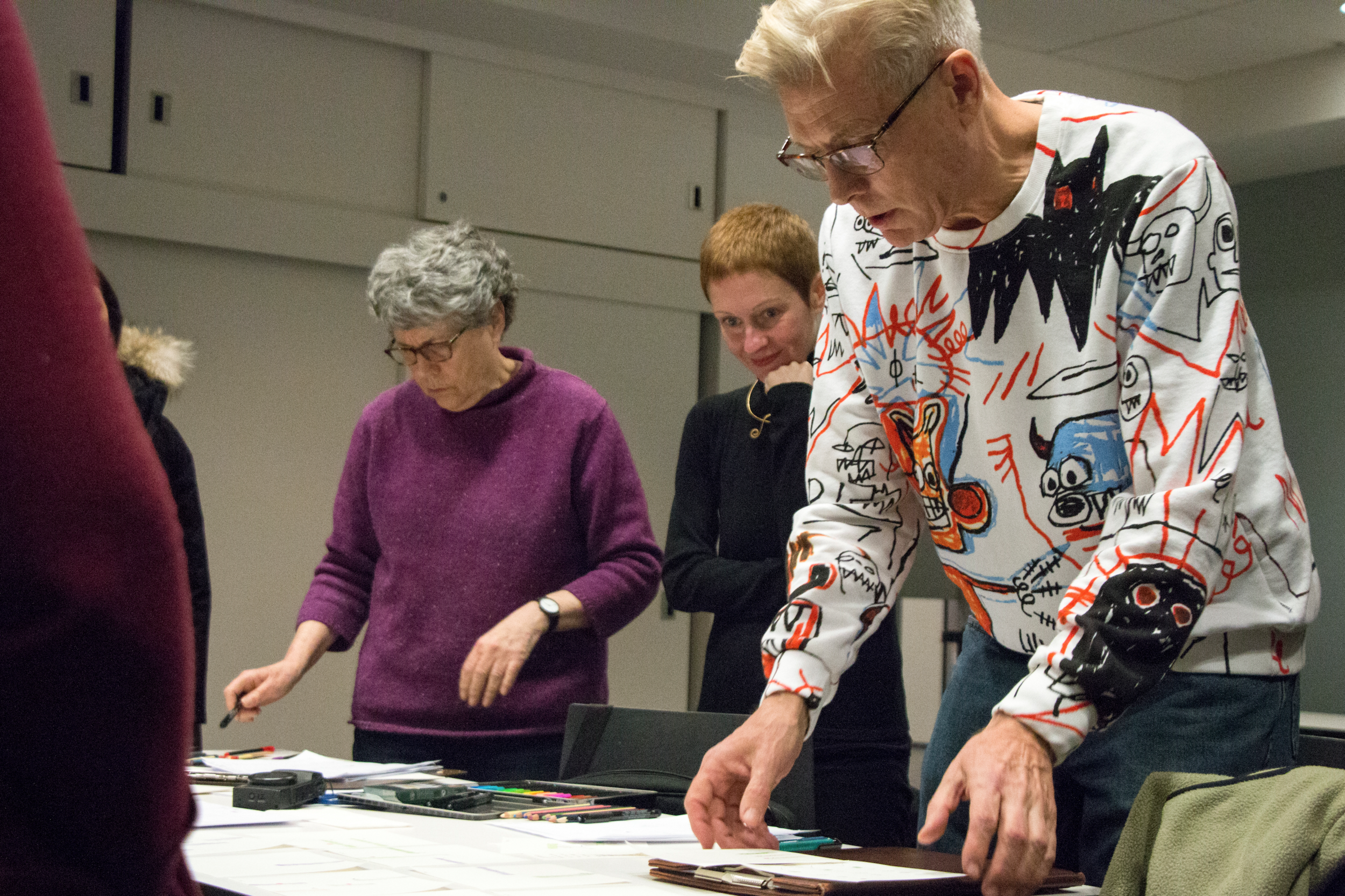 Workshop, collective discussion of results. Photo: Manuel Martagon. © 2017 The Museum of Modern Art, New York
