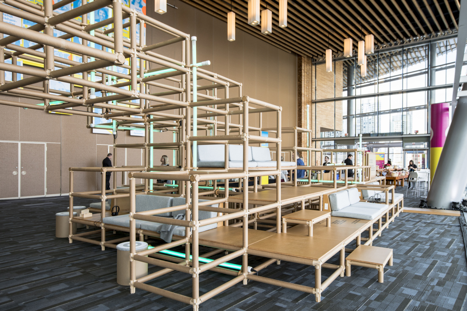 Target builds a bridge to create a cozy social space at TED2017, April 24-28, 2017, Vancouver, BC, Canada. Photo: Marla Aufmuth / TED
