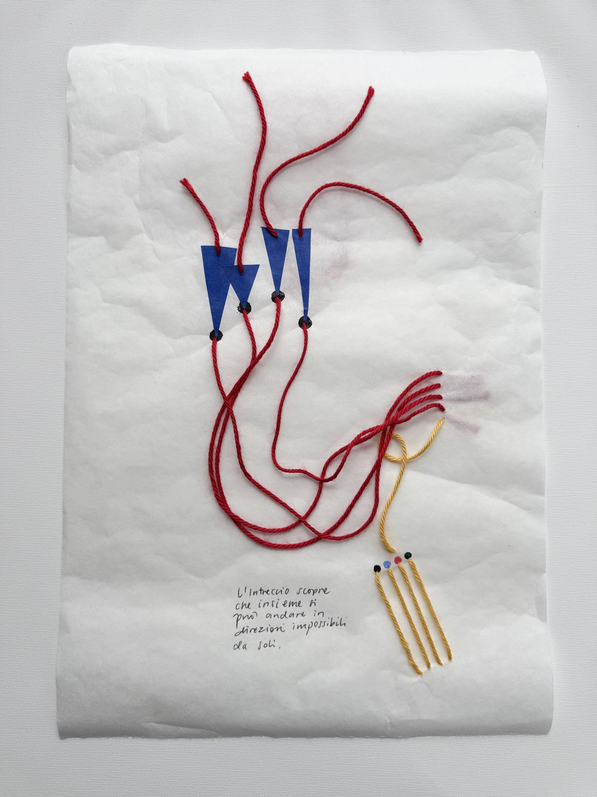  The weaving discovers that together you can go in directions impossible alone. 