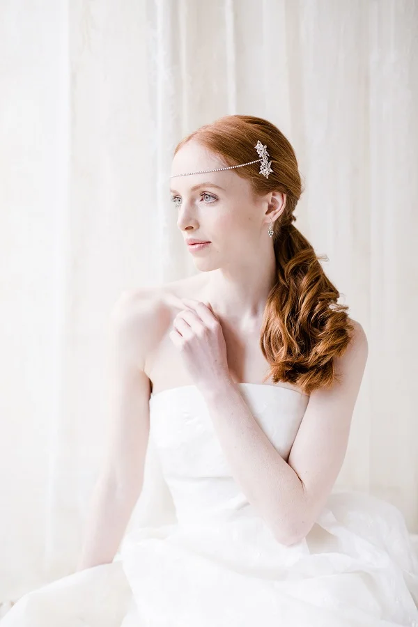 Swarovski crystal starshine drape headdress