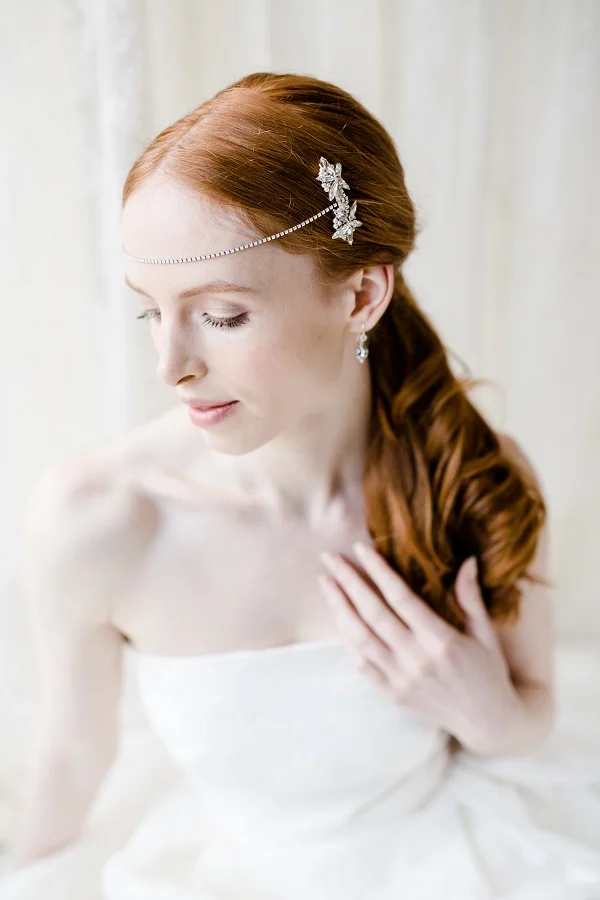 Swarovski crystal starshine drape headdress