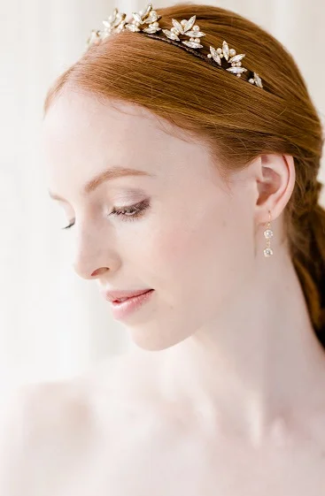 cubic zirconia drop starshine earrings