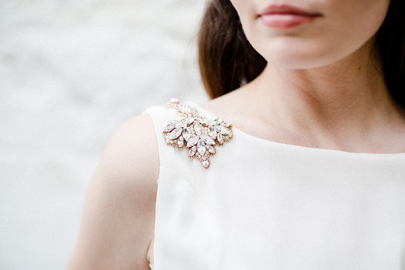 rose gold dress embellishment