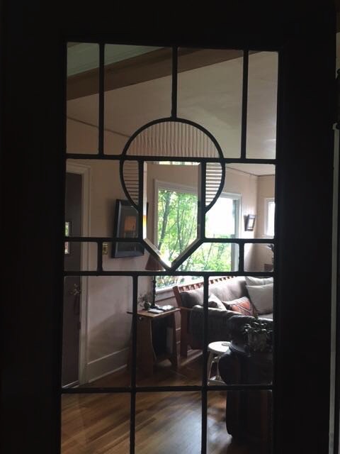 They had a leaded glass window in the house, and they wanted to mimic the design with the new windows.