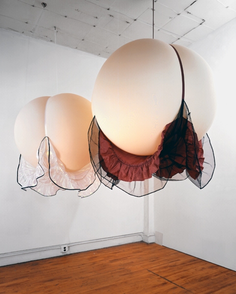 OVERLY NATURAL, 1993, FABRIC, LATEX, ROPE, 60"×96"×60"