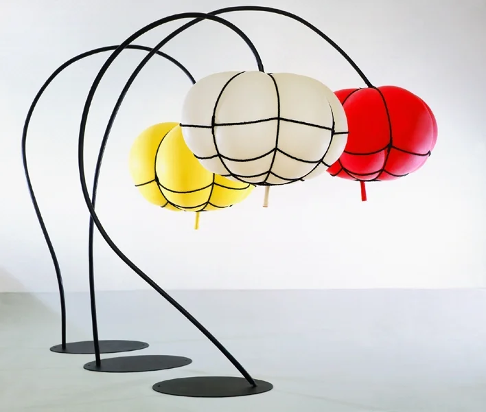 Budlettes, 1997, latex, rope, steel, rubber, 92"×67"×36"(apron)