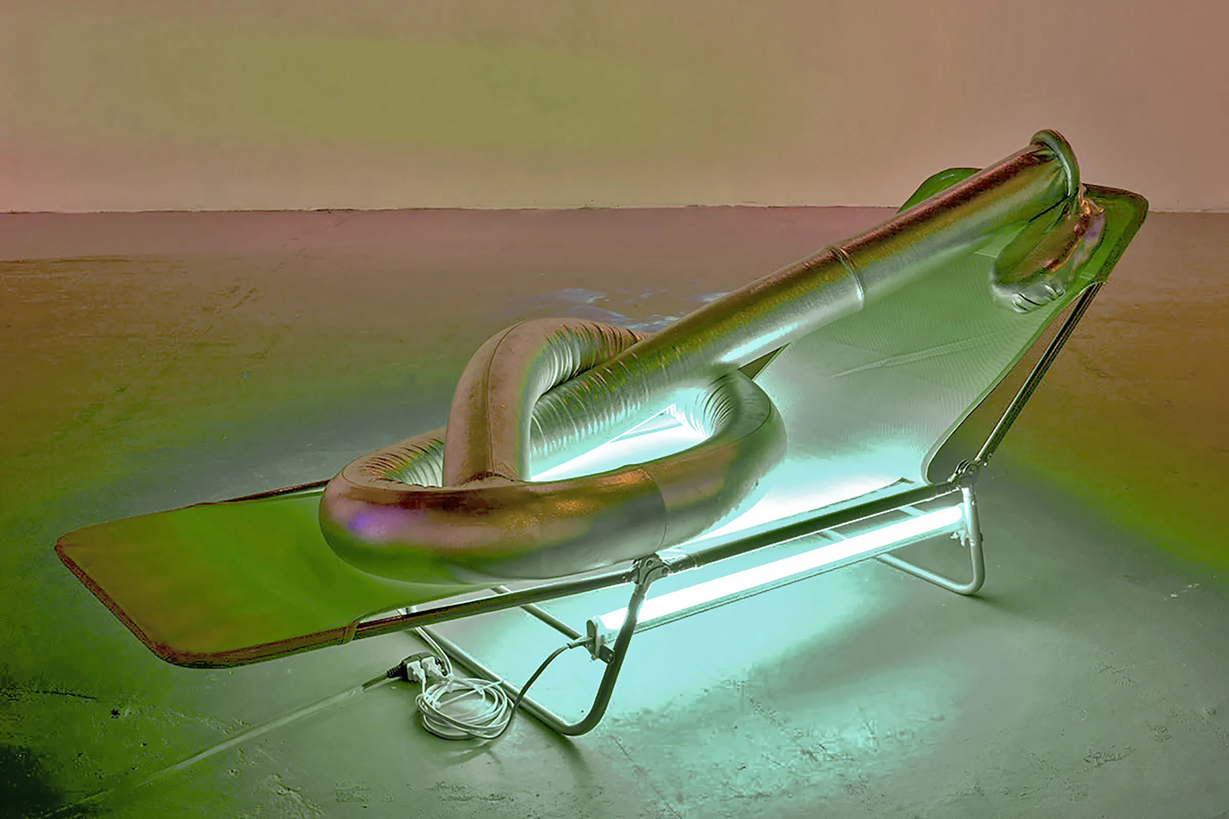 Mini Sin, Fabric, metal,plastic,lights, foam,20" x 30" x 70", 2017