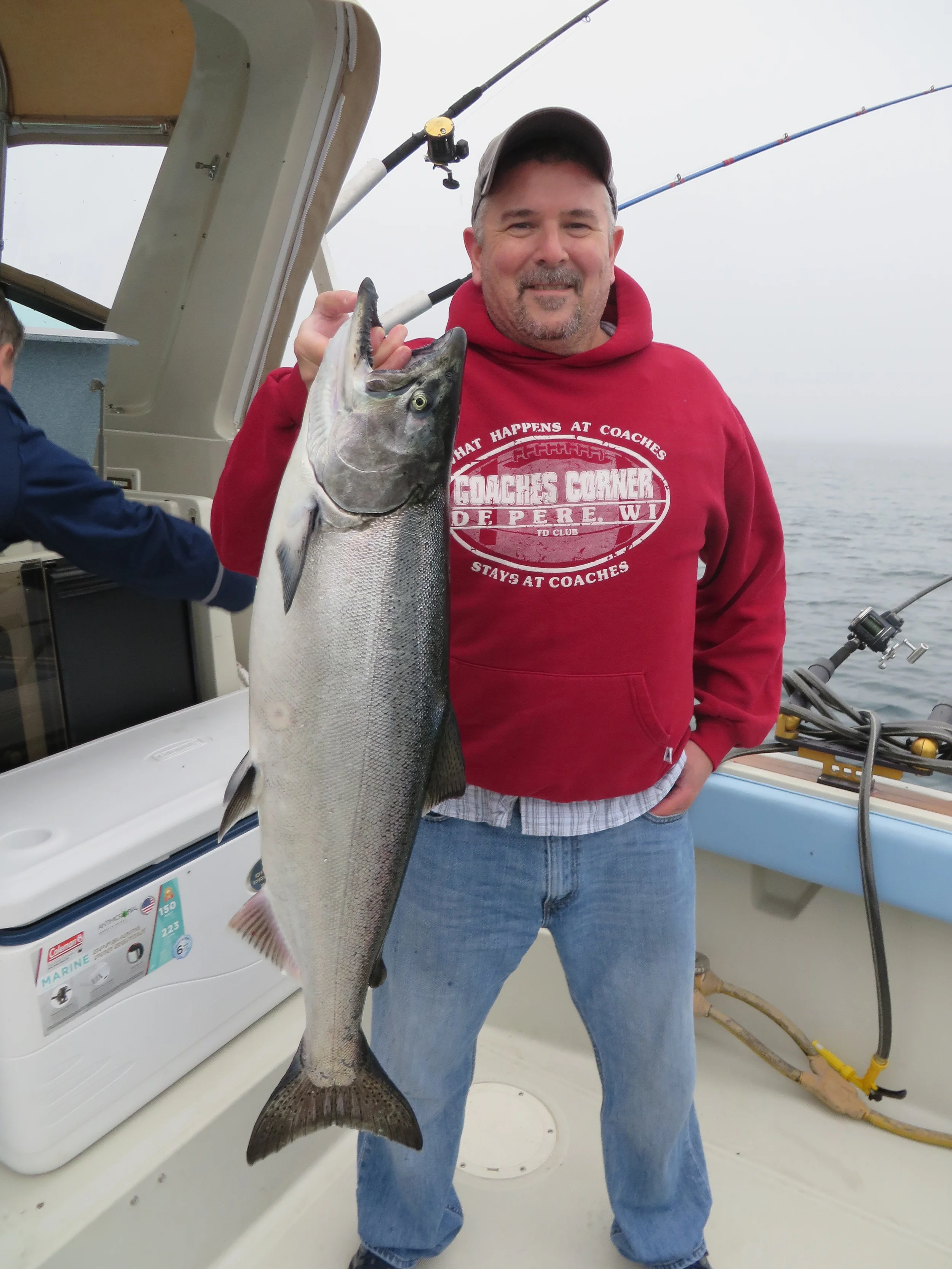 This morning's catch: Outcast Charter Fishing, Port Washington, WI