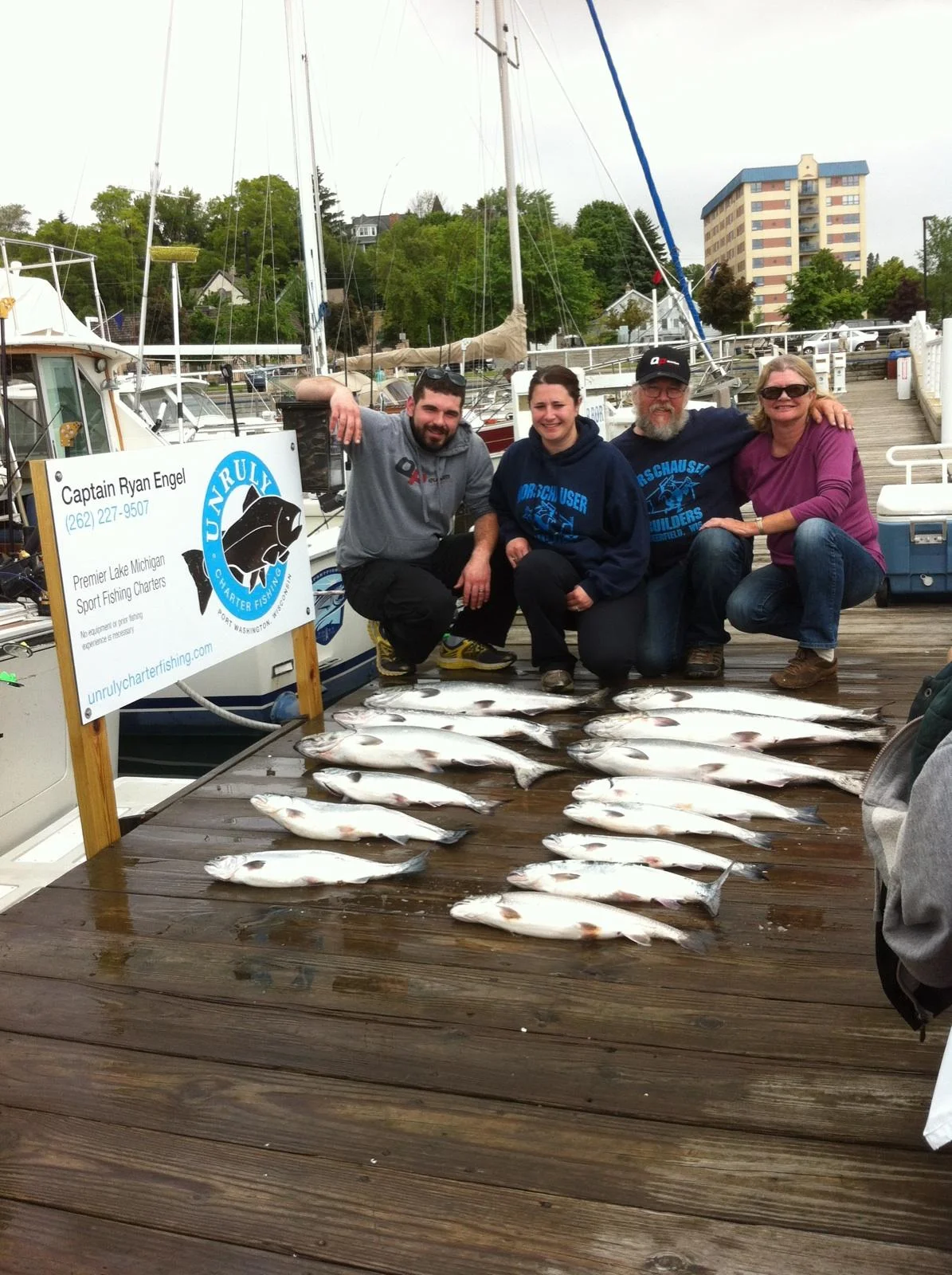 Fishing remains great: Outcast Charter Fishing, Port Washington, WI