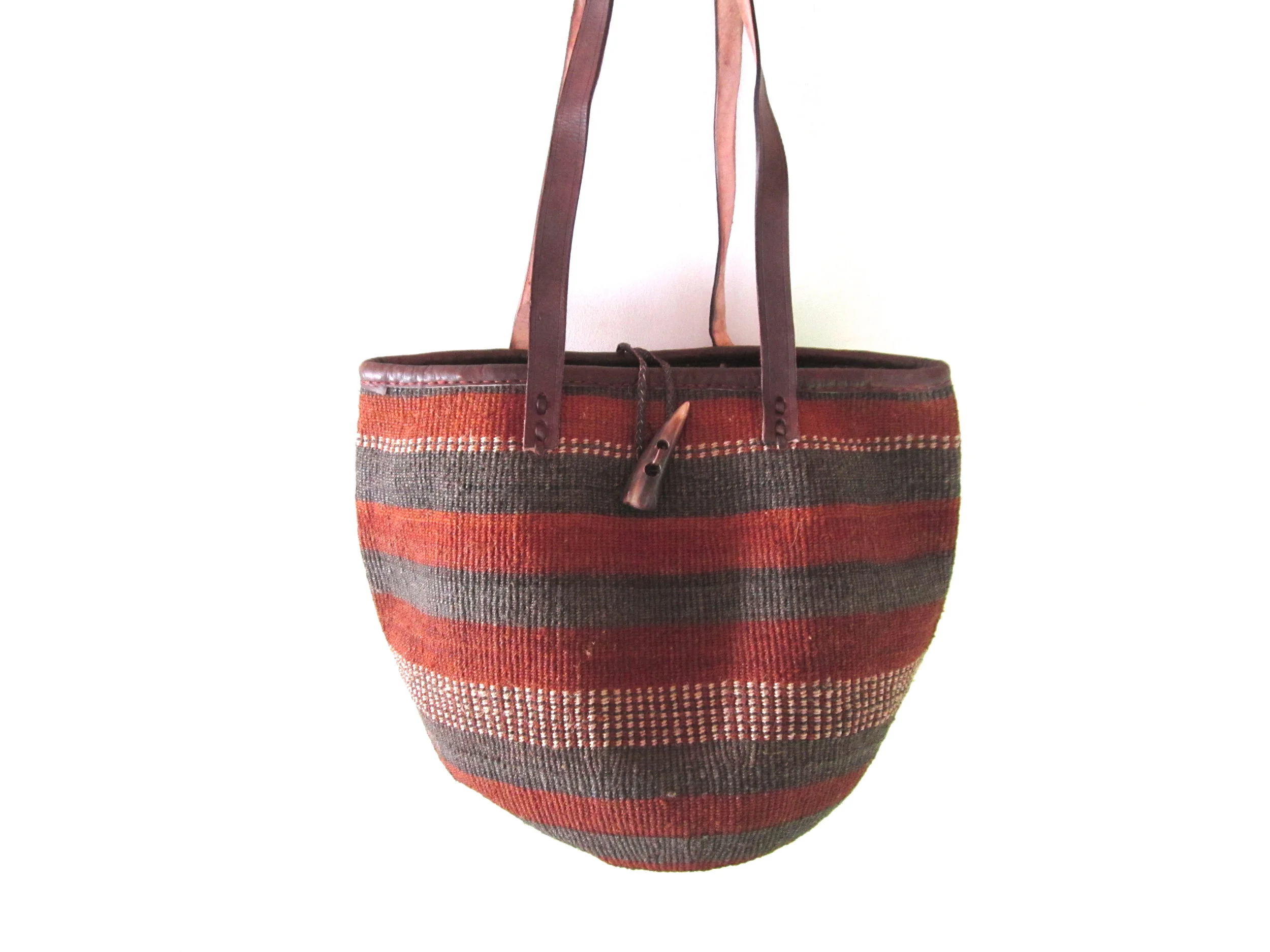 Ikavu Woven African Baskets The Amani Tote 