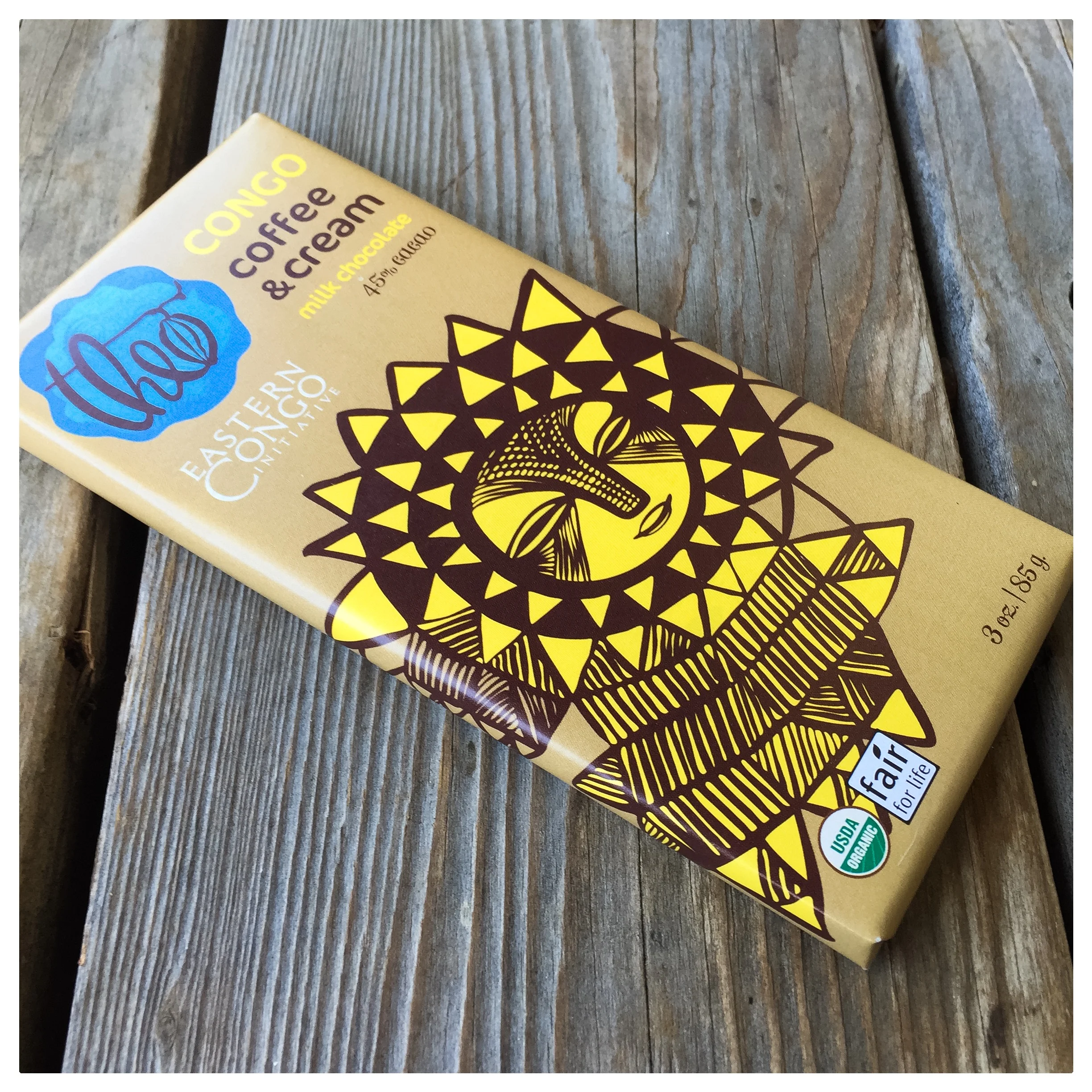 In case you haven't noticed, we're a little obsessed with this Theo Congo coffee and cream milk chocolate. Straight up delicious and benefiting people in Eastern Congo, what's not to love? 