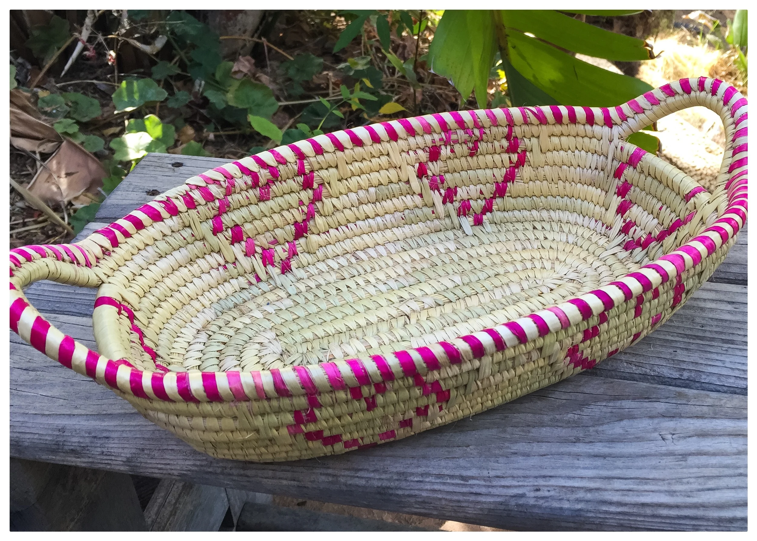 Handmade by women in Tanzania, this basket is as functional as it is beautiful. Use it as a serving basket on the dining table or to hold your stationery collection, you'll be reminded of the women who were given meaningful employment when this basket was purchased! 
