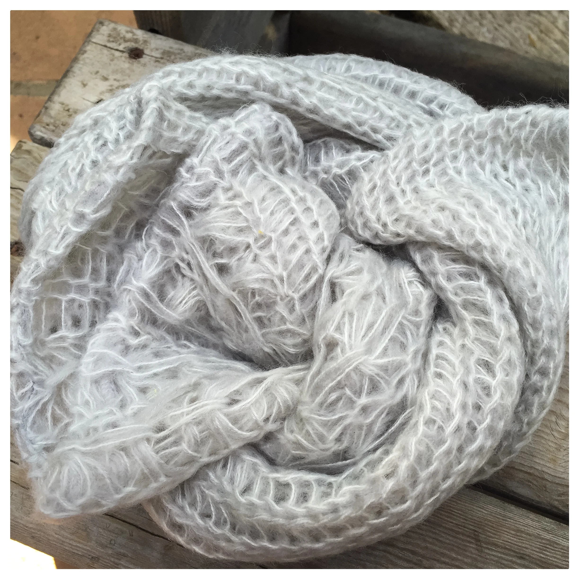 This soft gray infinity scarf lends both style and warmth to any outfit. From BP at Nordstrom. 