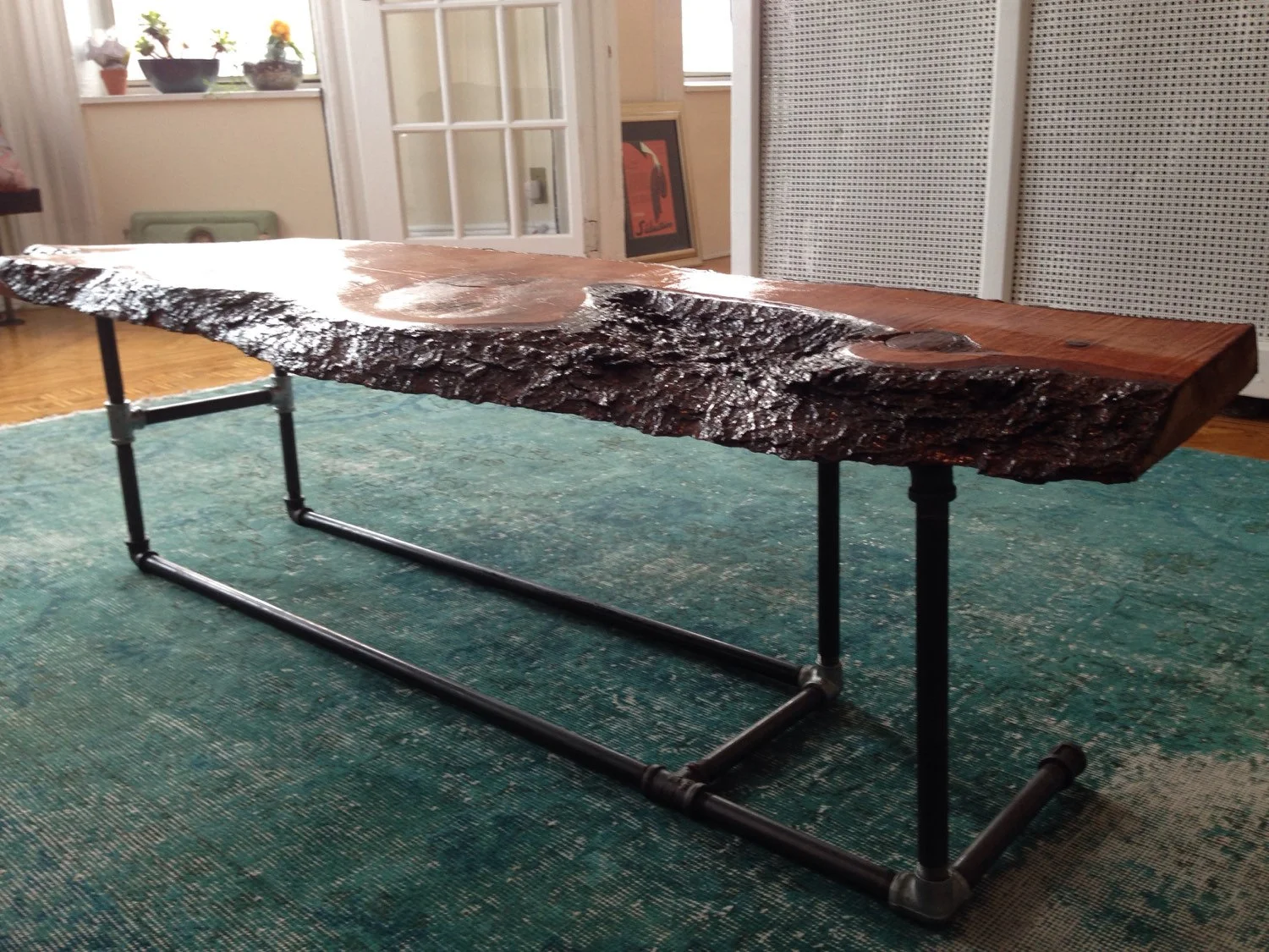 Live Edge Industrial Coffee Table