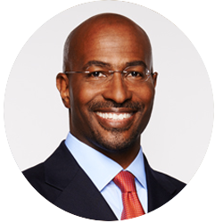 Van Jones is the President & Co-Founder of Dream Corps. Current initiatives, #cut50, #YesWeCode, and Green For All, create innovative solutions to "close the prison doors, open the doors of opportunity, into a new green economy." A Yale- educated attorney, Van has written two New York Times Bestsellers:The Green Collar Economy, the definitive book on green jobs, and Rebuild the Dream, a roadmap for progressives. Full bio >>